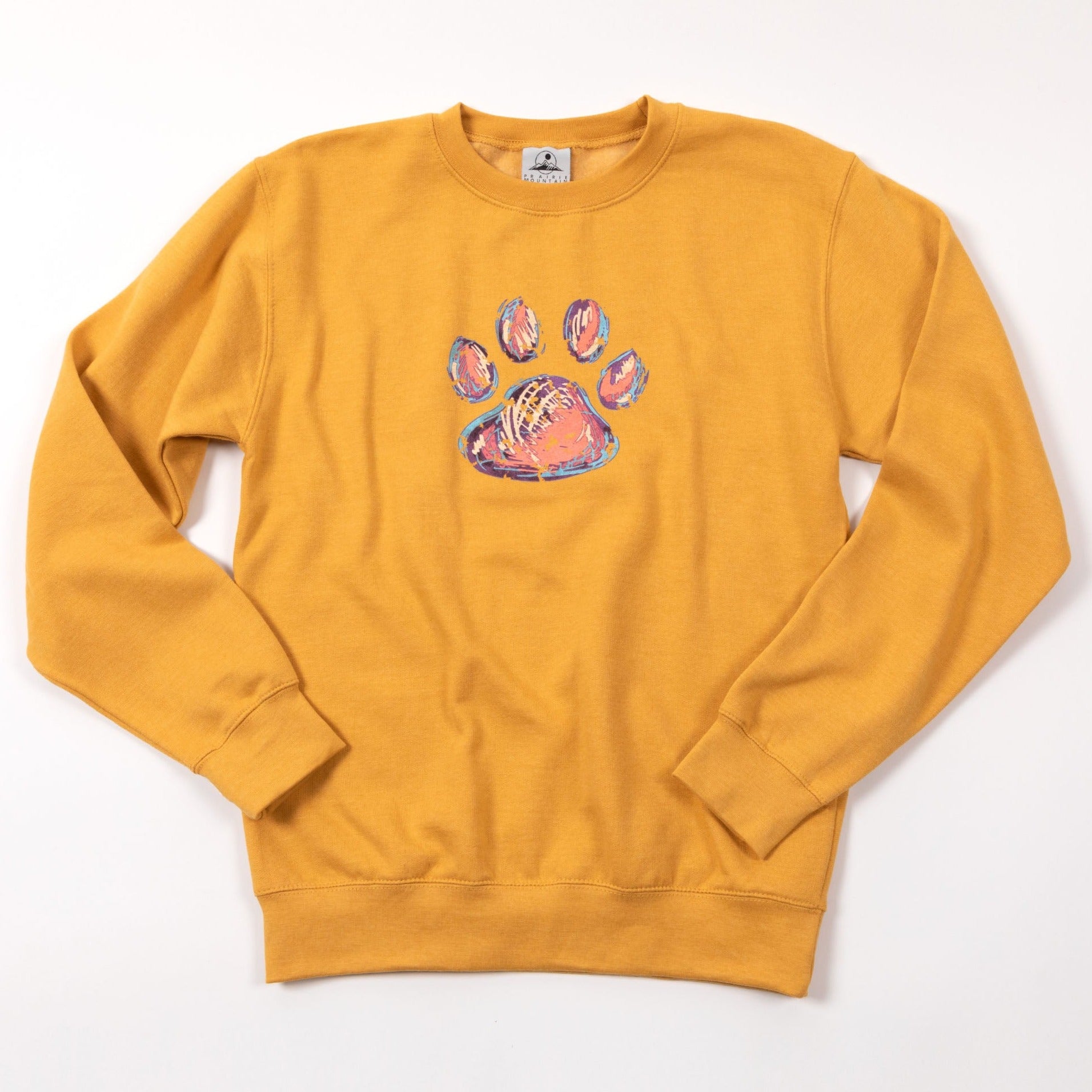 Premium Animal Rescue Paint Paw Crewneck Sweatshirt