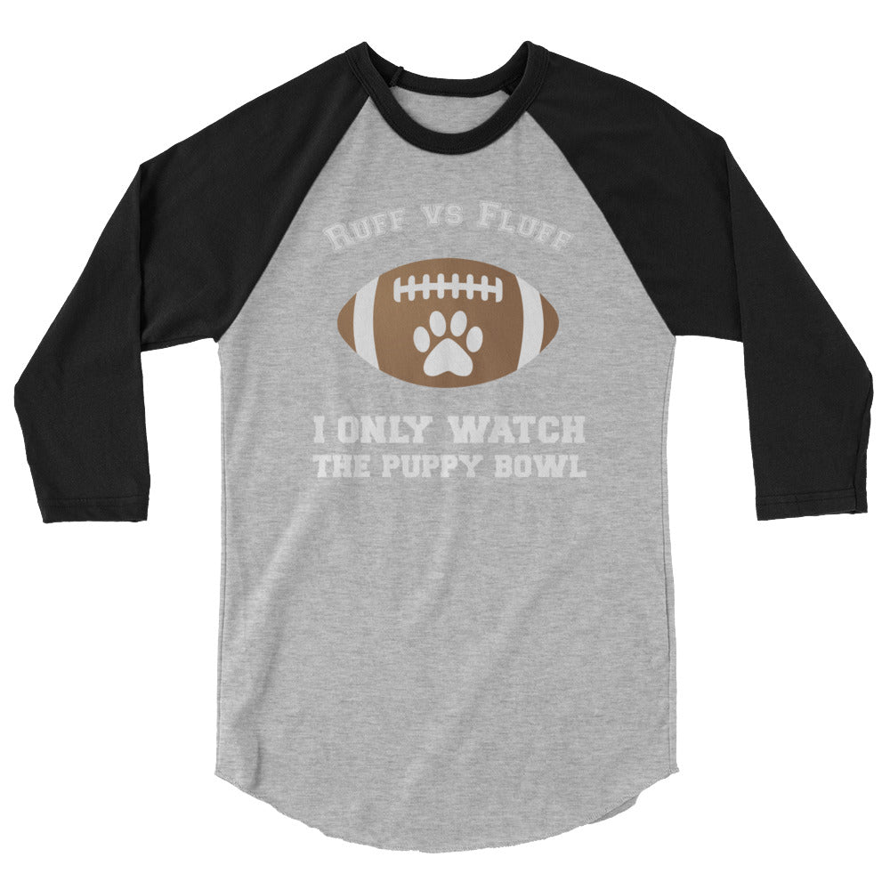 Ultimate Puppy Bowl Raglan Tee - Premium 3/4 Sleeve Shirt