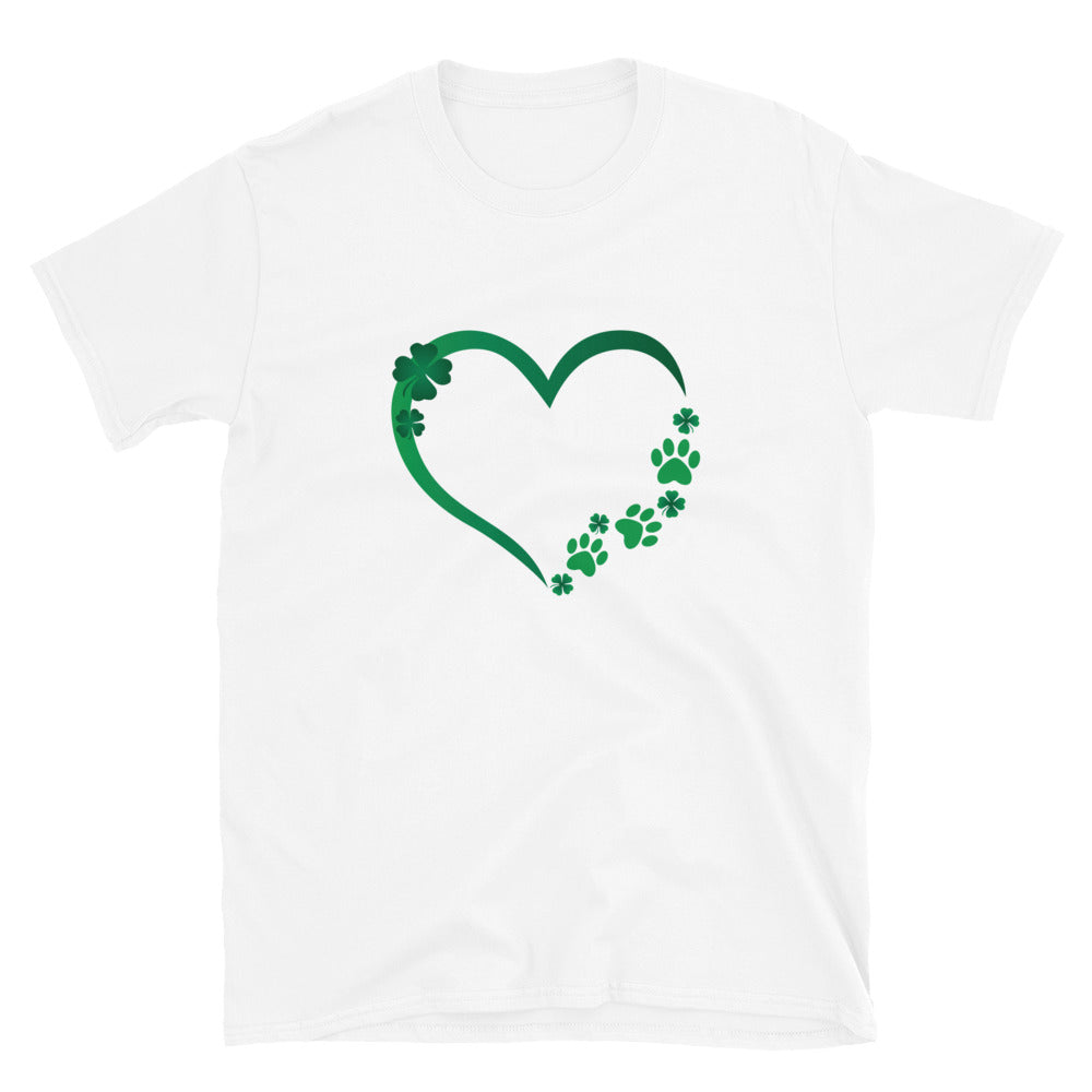 Premium St. Patrick's Paw Heart Tee - Soft & Stylish