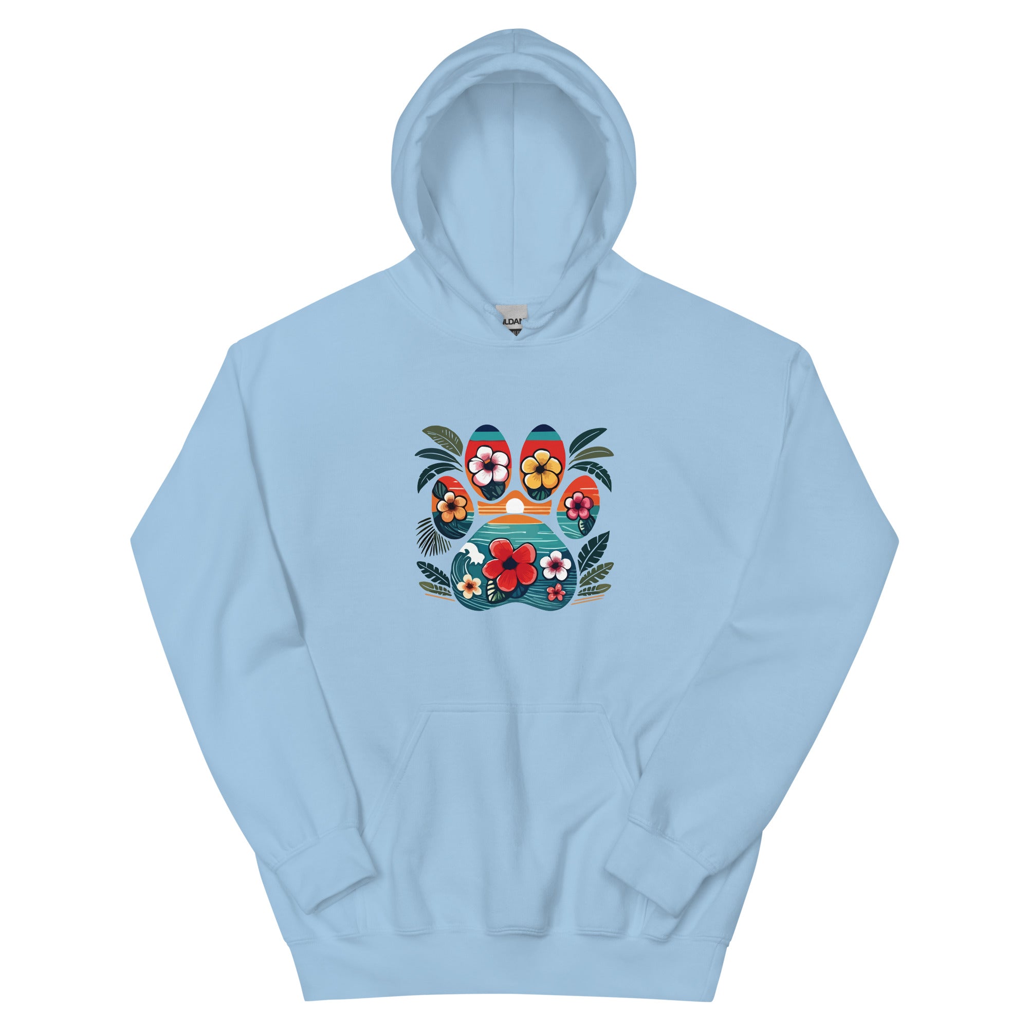 Premium Tropical Paw Print Hoodie - Ultimate Comfort & Style