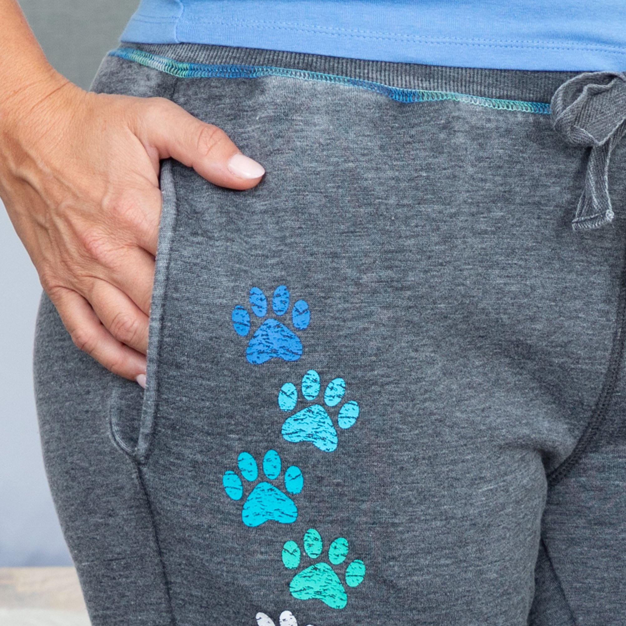 Premium Walking Paws Burnout Sweatpants - Ultimate Comfort with Pockets