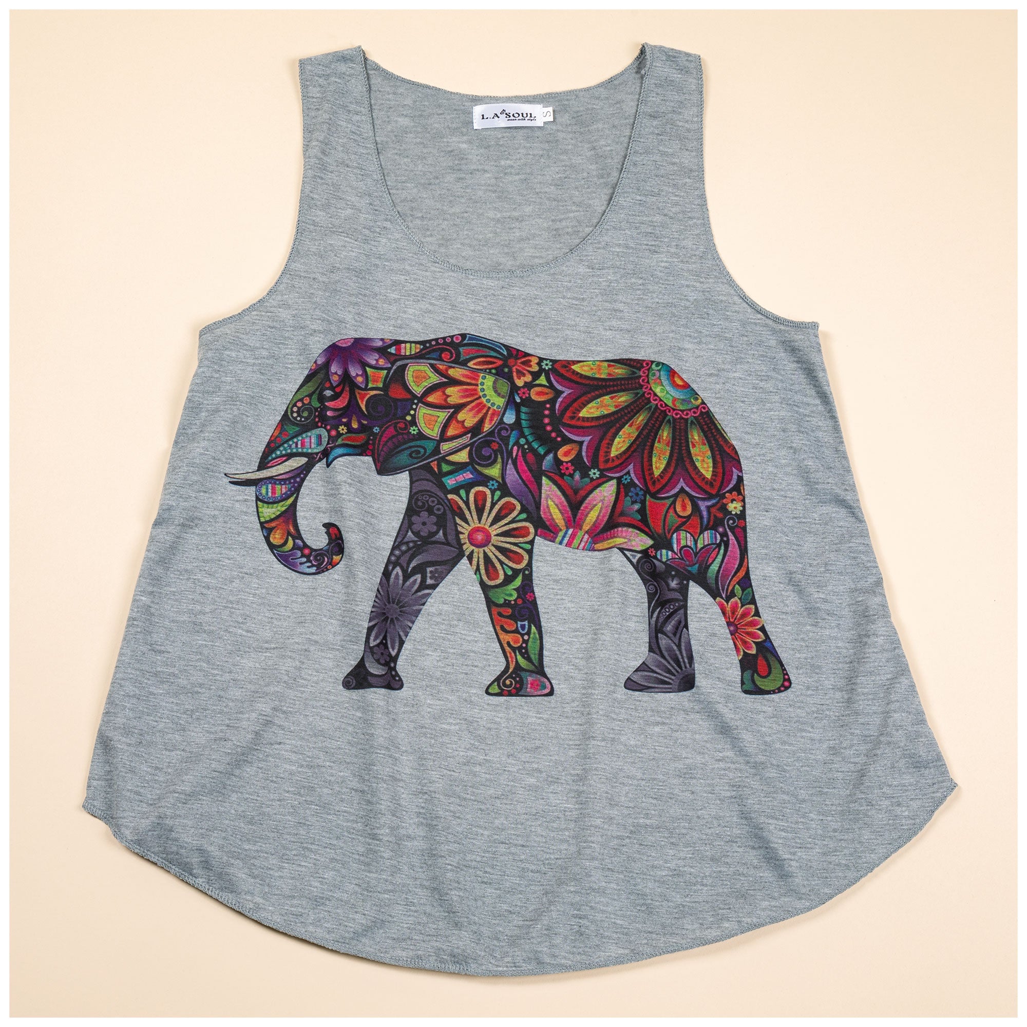 Premium Elephant Print Tank Top - Ultimate Softness & Style