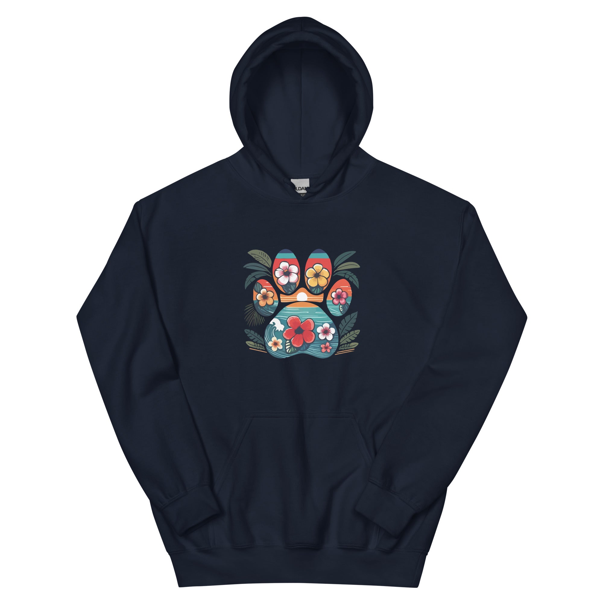 Premium Tropical Paw Print Hoodie - Ultimate Comfort & Style