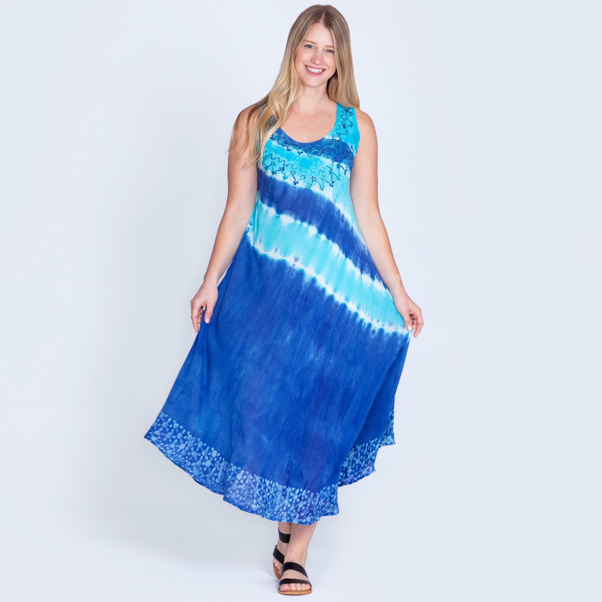 Premium Fair Trade Tie-Dye Long Dress | Ultimate Summer Style