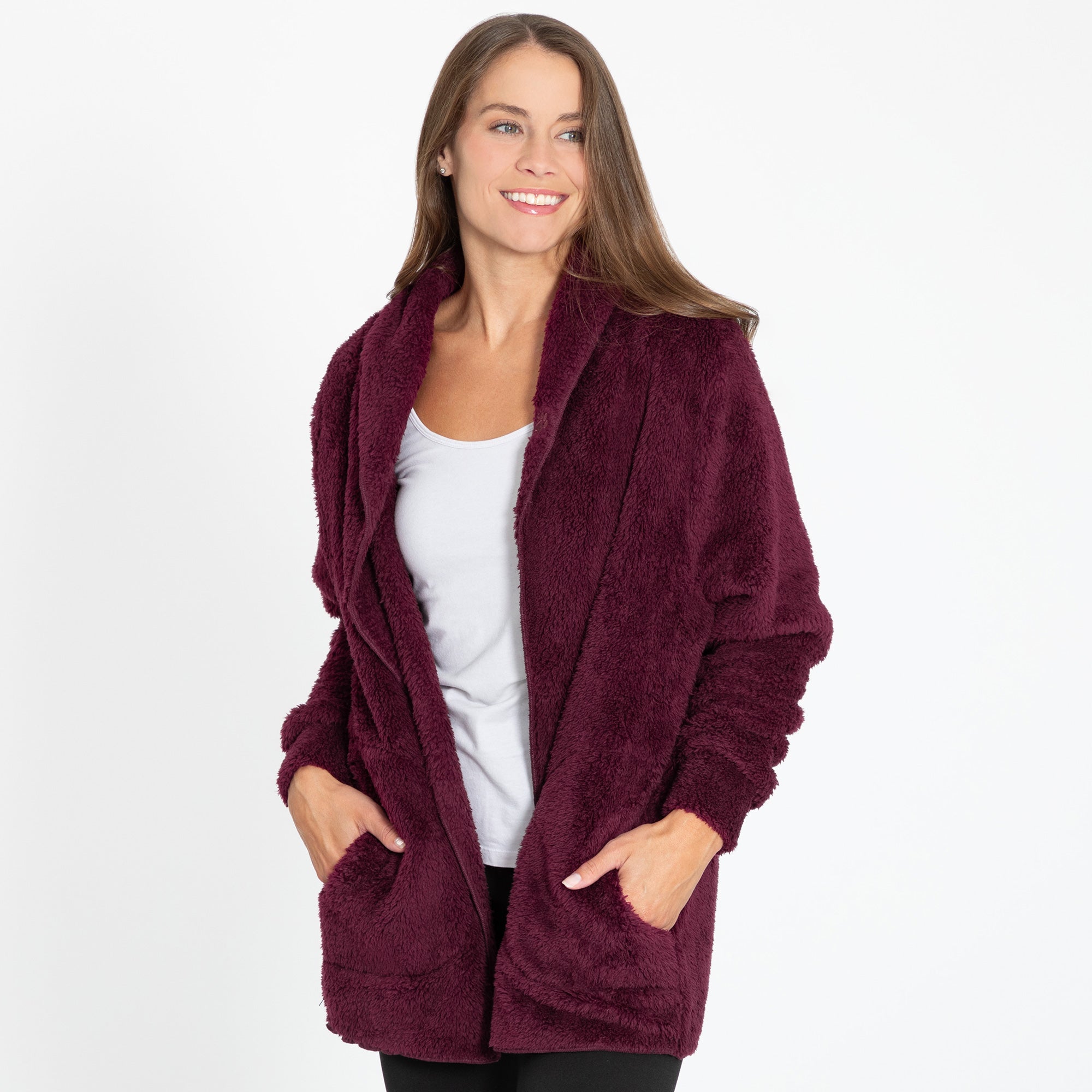 Premium Paw Print Sherpa Fleece Jacket - Cozy & Stylish