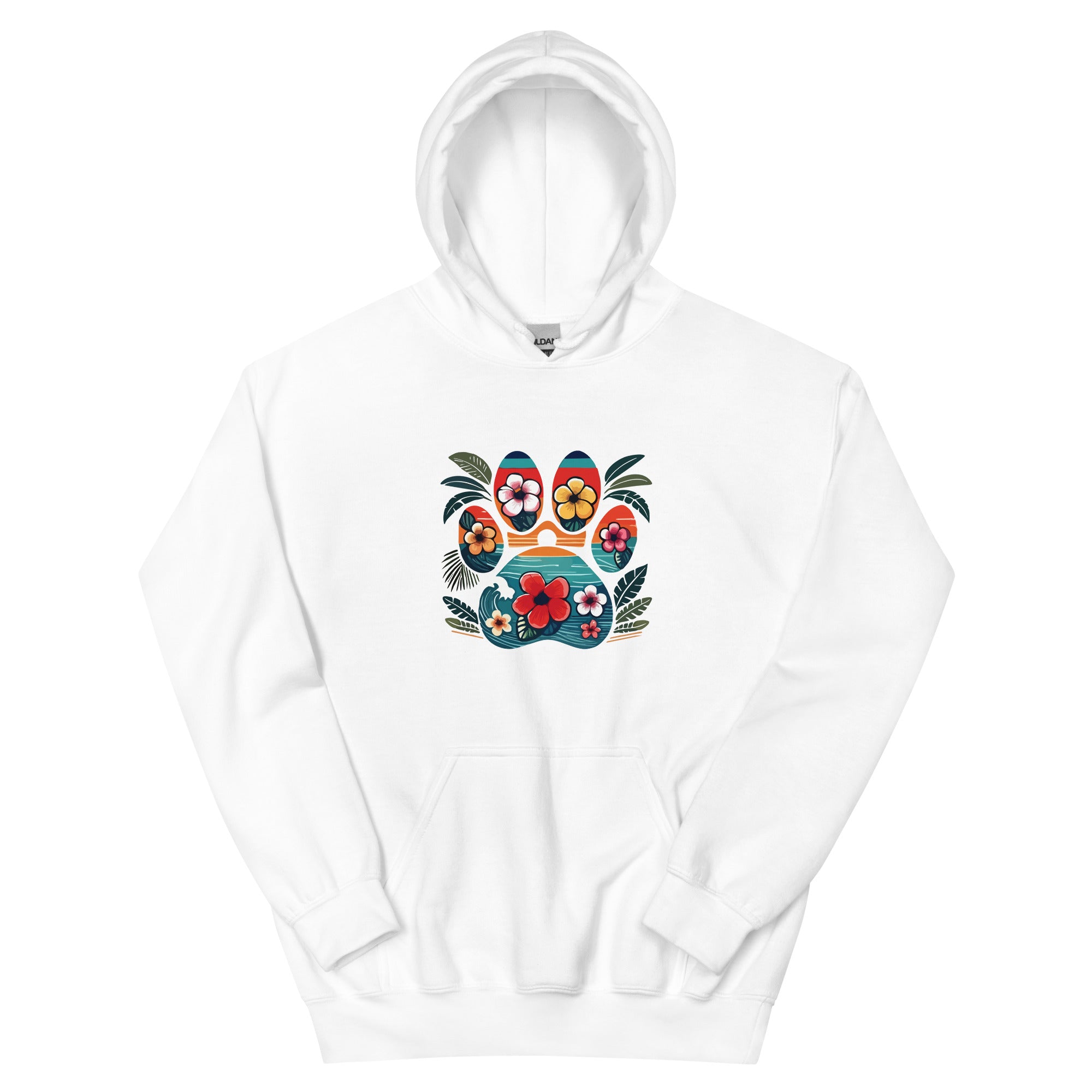 Premium Tropical Paw Print Hoodie - Ultimate Comfort & Style