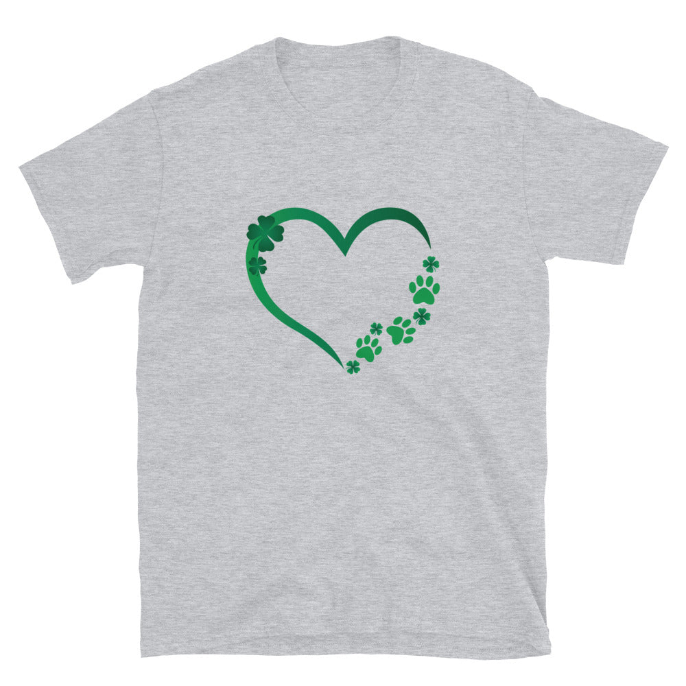 Premium St. Patrick's Paw Heart Tee - Soft & Stylish