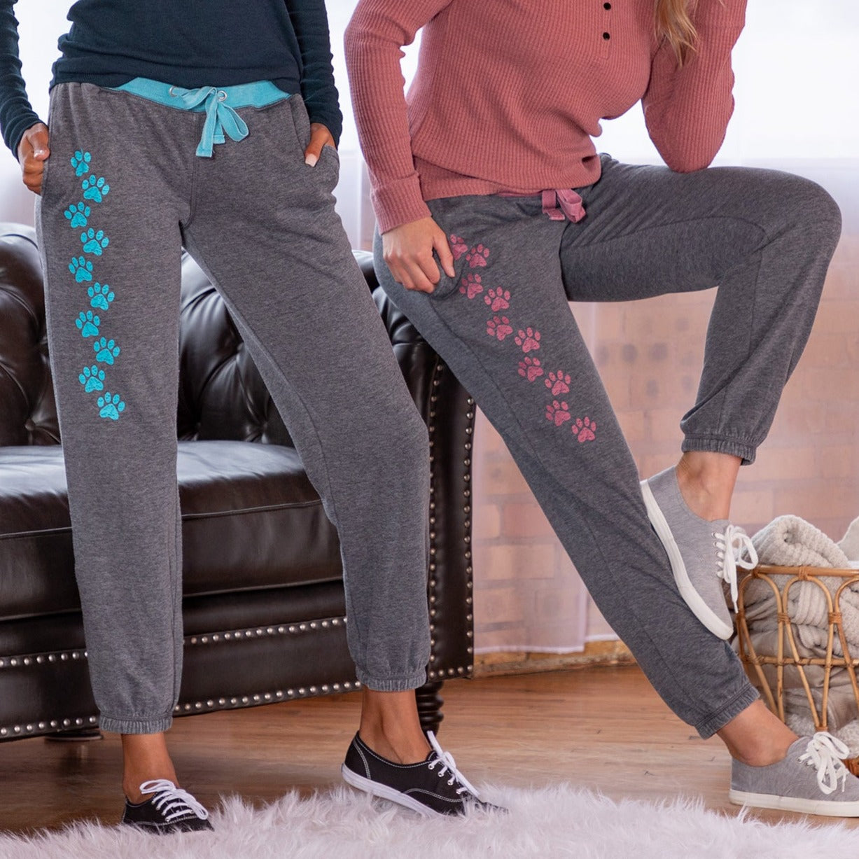 Premium Walking Paws Burnout Sweatpants - Ultimate Comfort with Pockets