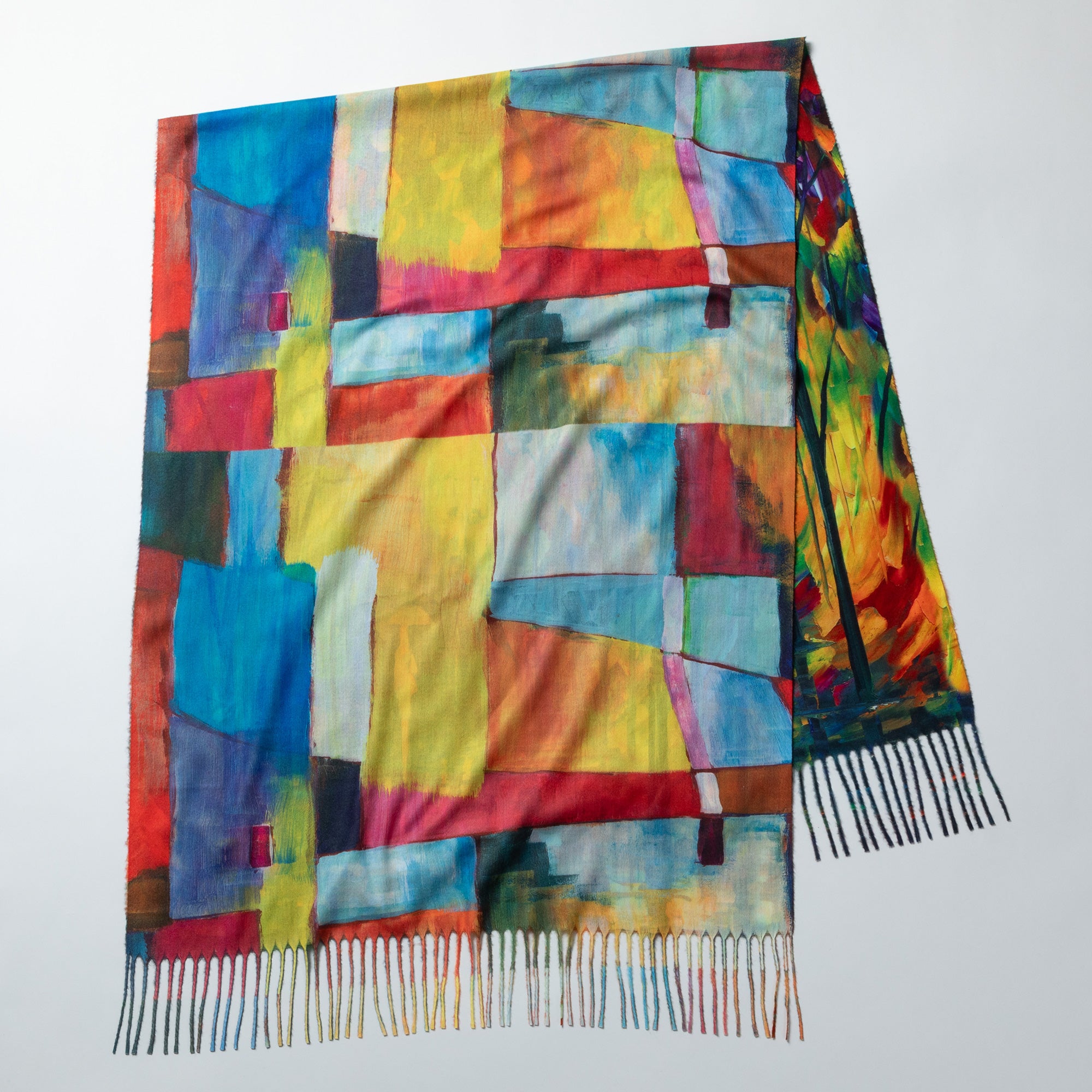 Premium Museum-Inspired Double-Sided Art Scarf