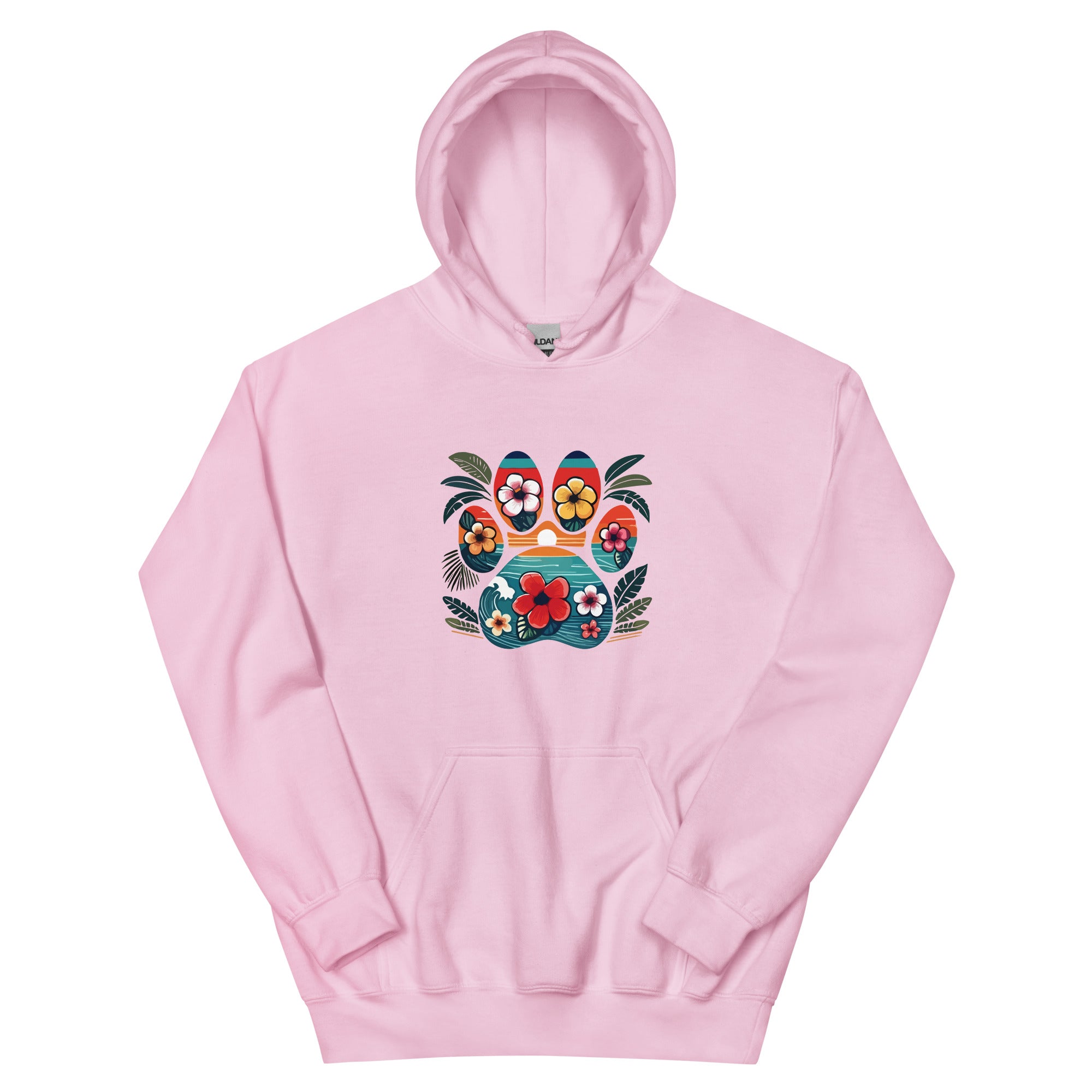 Premium Tropical Paw Print Hoodie - Ultimate Comfort & Style