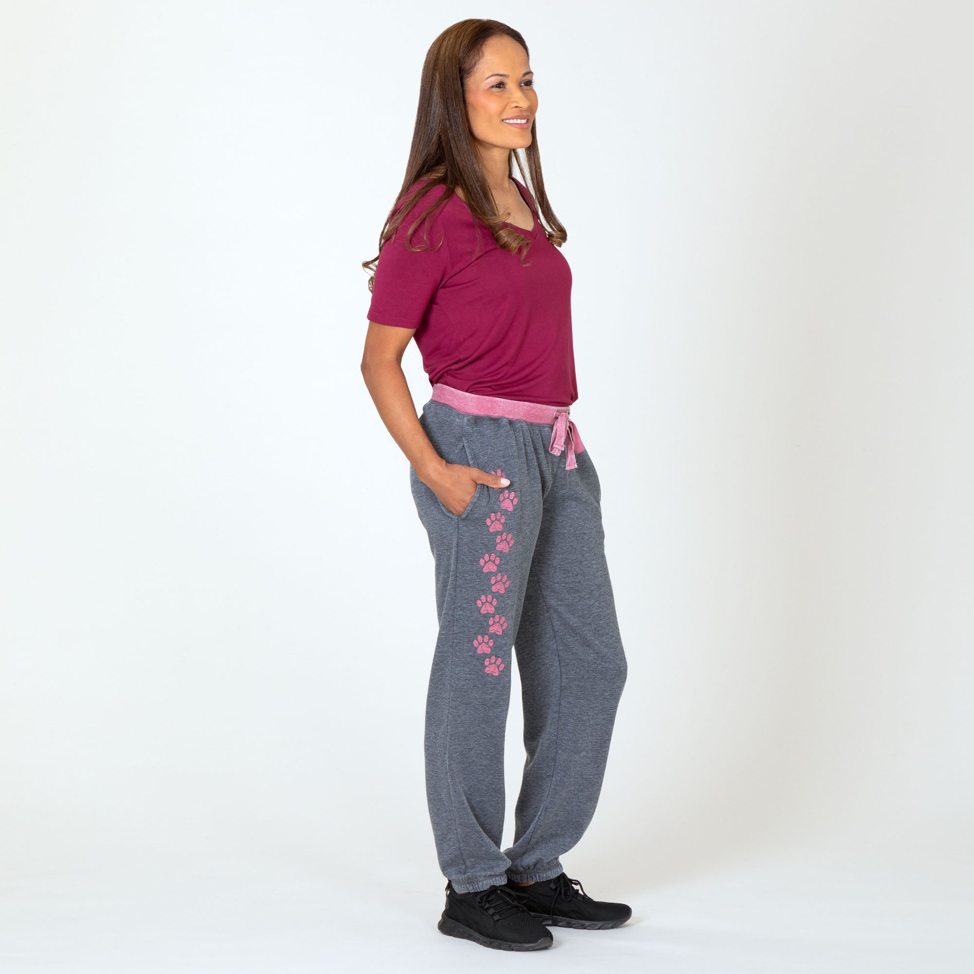 Premium Walking Paws Burnout Sweatpants - Ultimate Comfort with Pockets