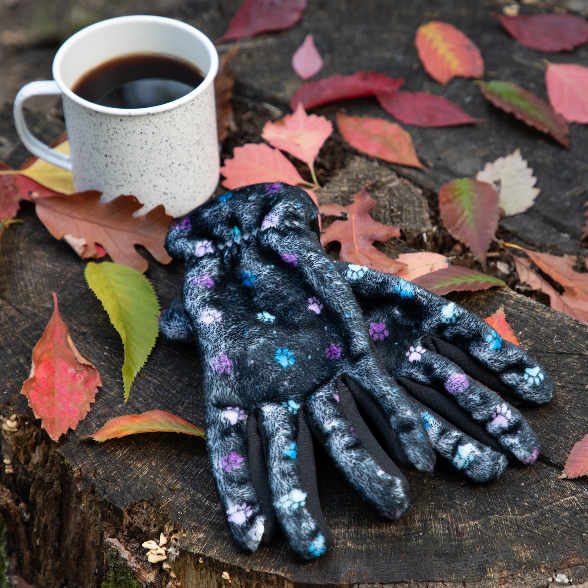 Ultimate Cozy Paw Print Touchscreen Gloves - Premium Warmth & Style