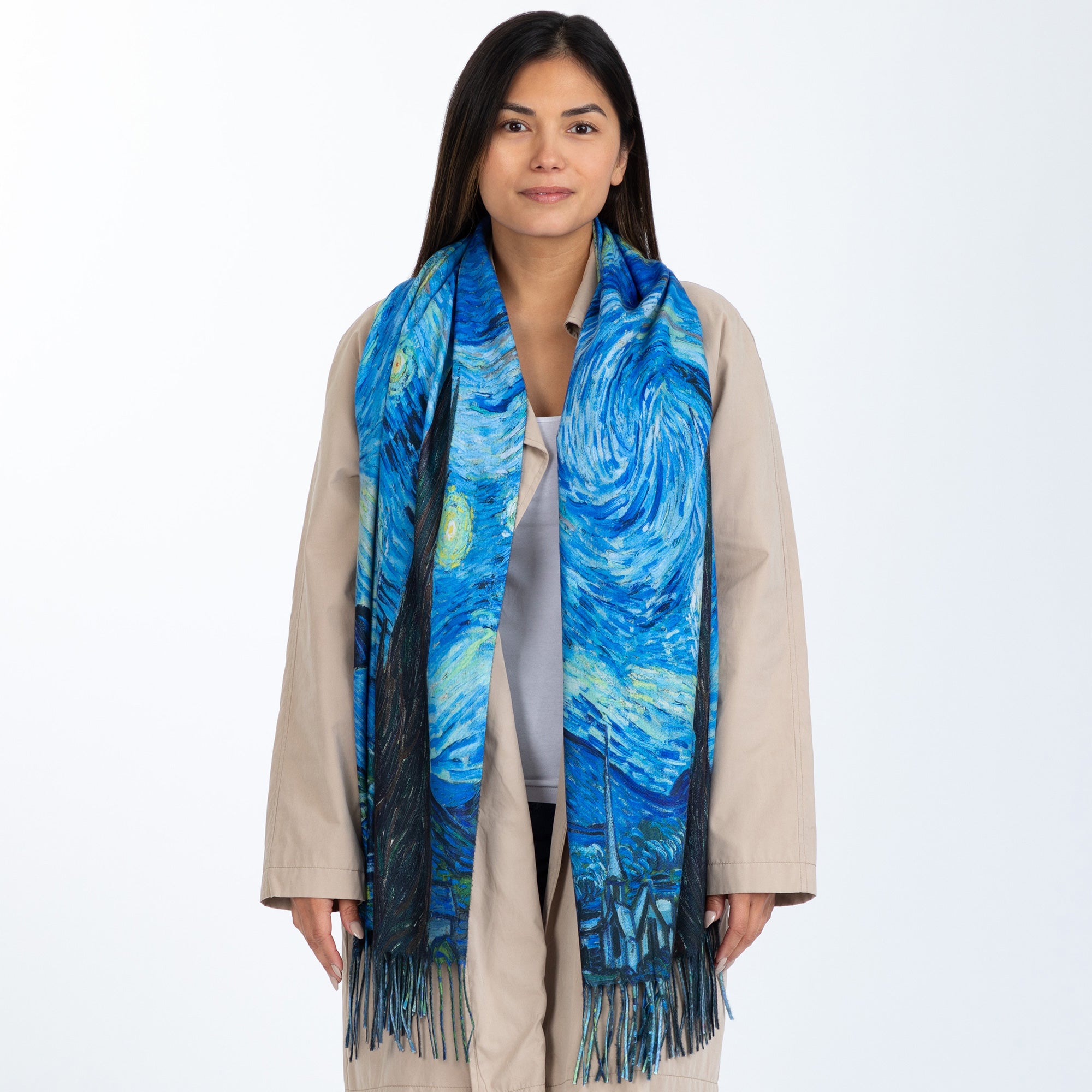 Premium Museum-Inspired Double-Sided Art Scarf