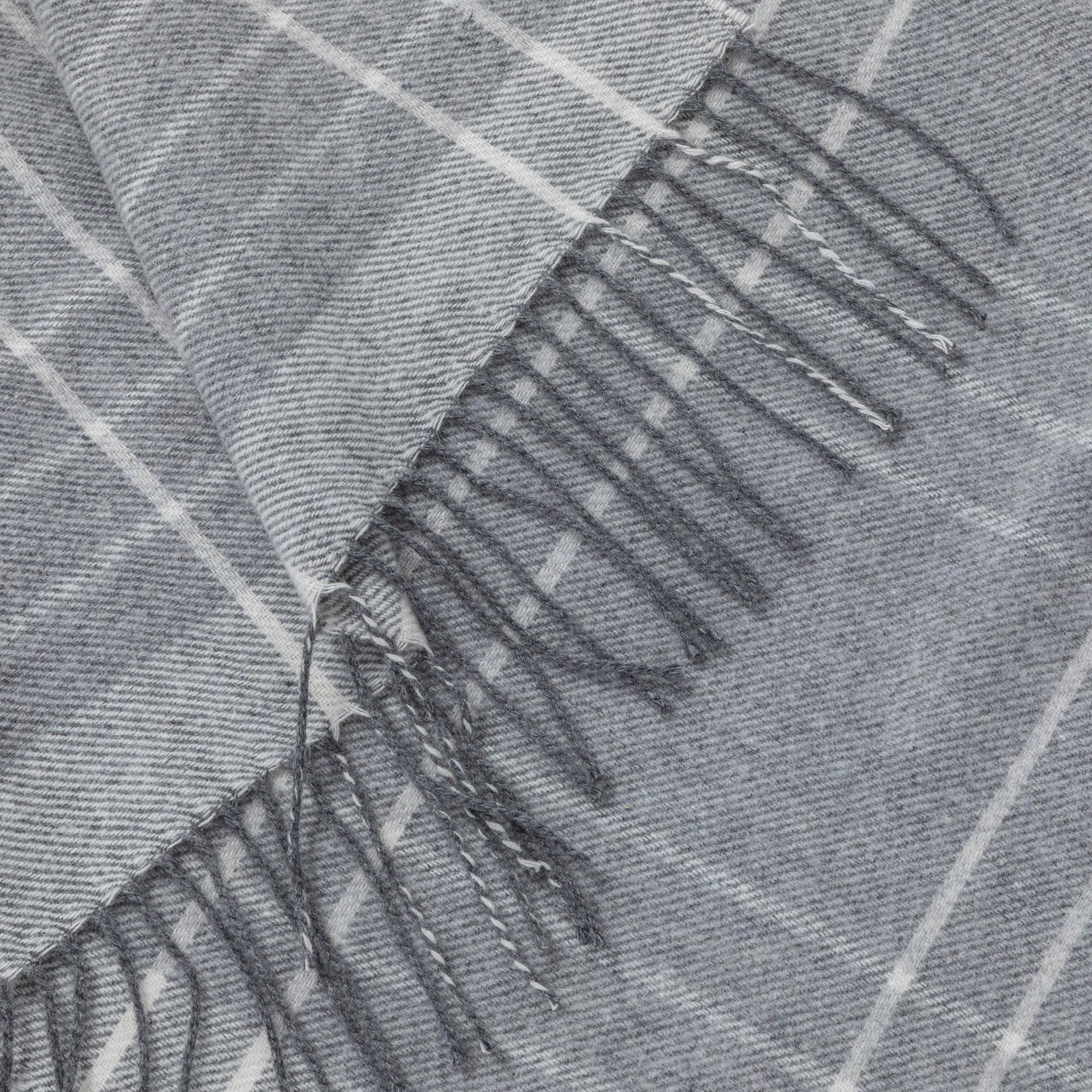 Premium Ukrainian Merino Wool & Cashmere Plaid Shawl - Ultimate Winter Comfort