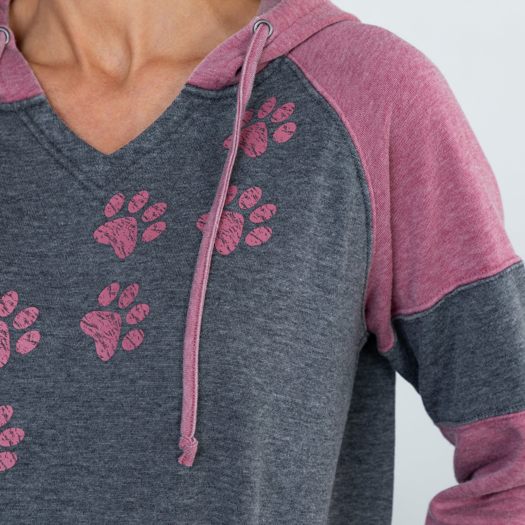 Ultimate Comfort Burnout Hoodie - Walking Paws Edition