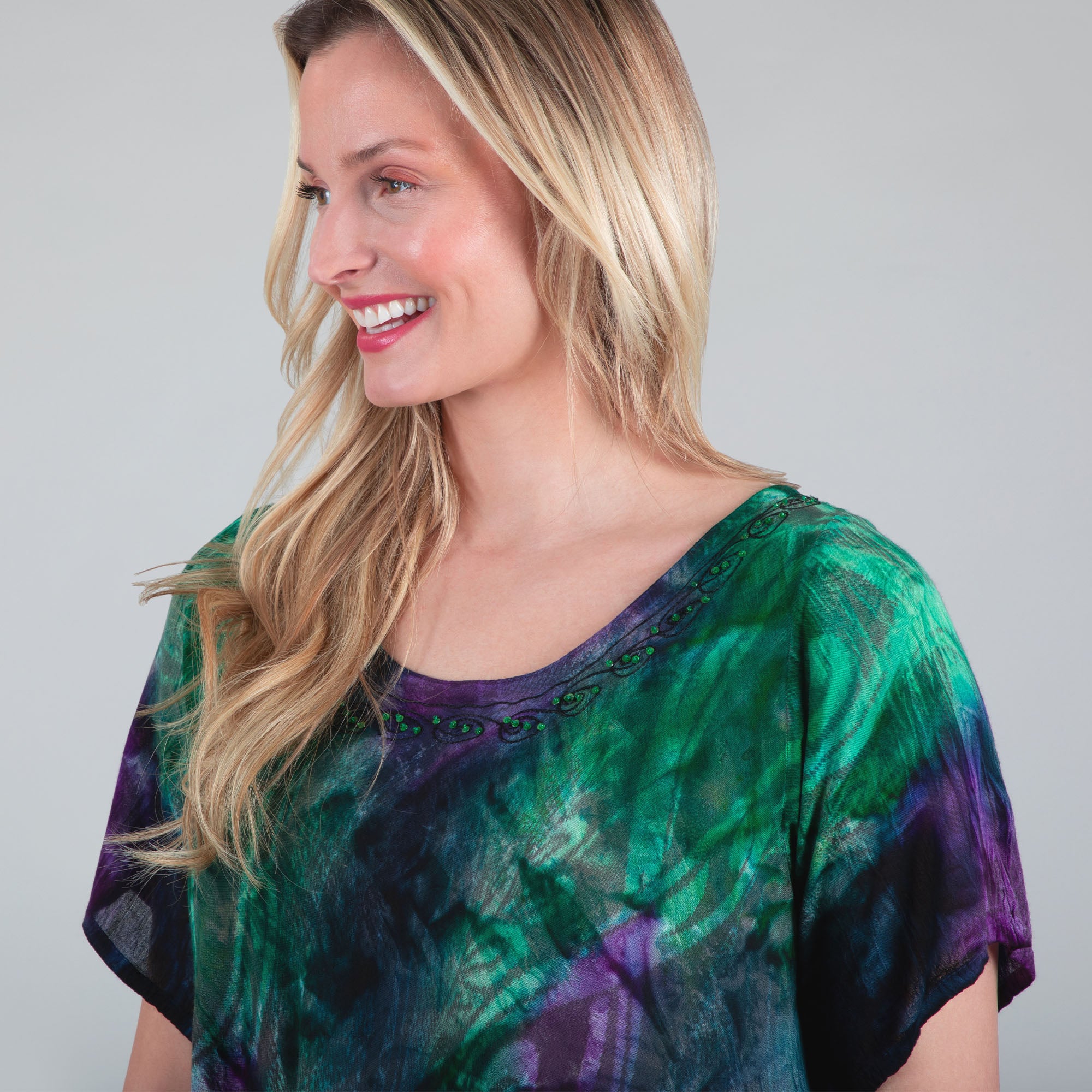 Premium Peacock Love Tunic | Fair Trade & Eco-Friendly