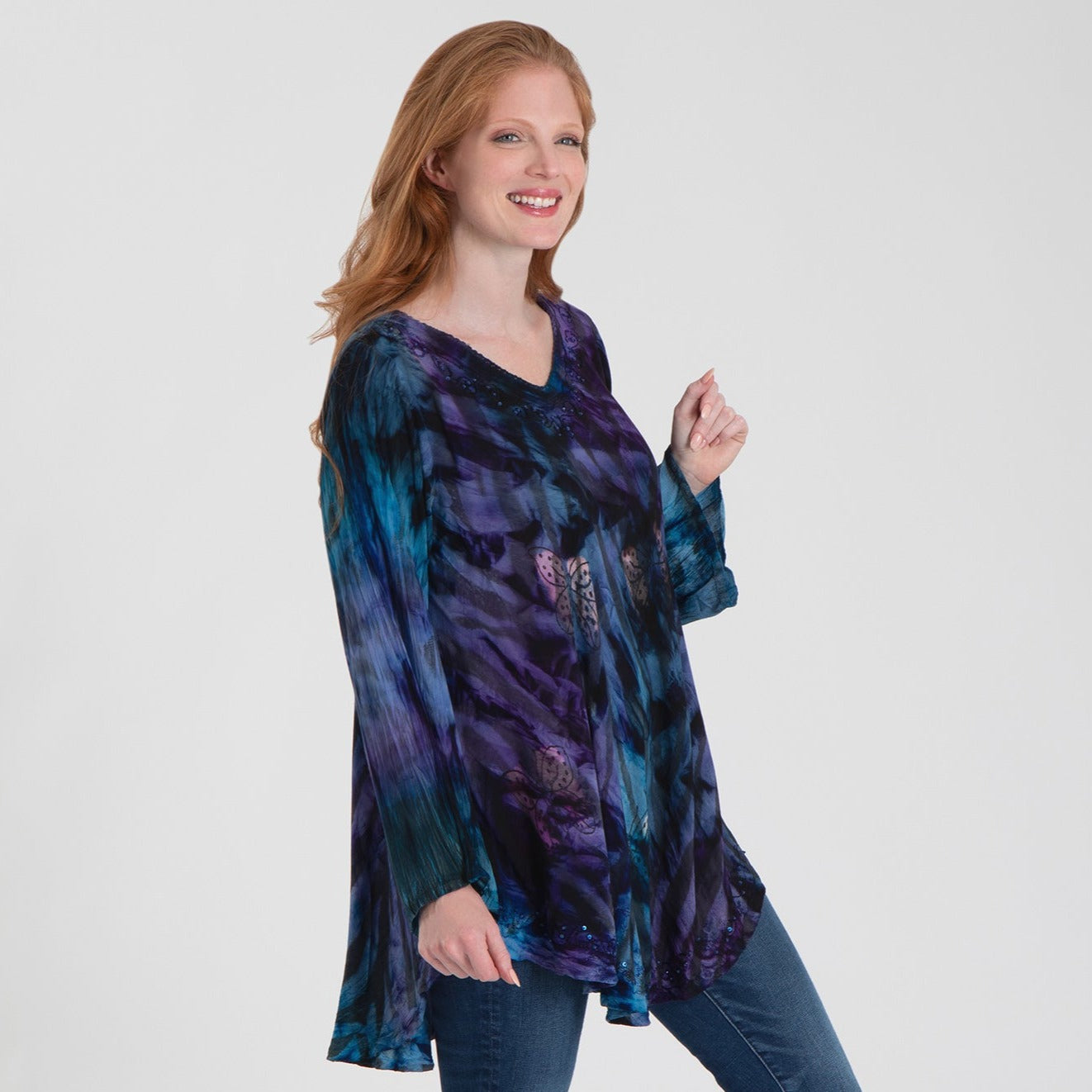 Premium Peruvian Wings Long Sleeve Tunic - Handmade & Fair Trade