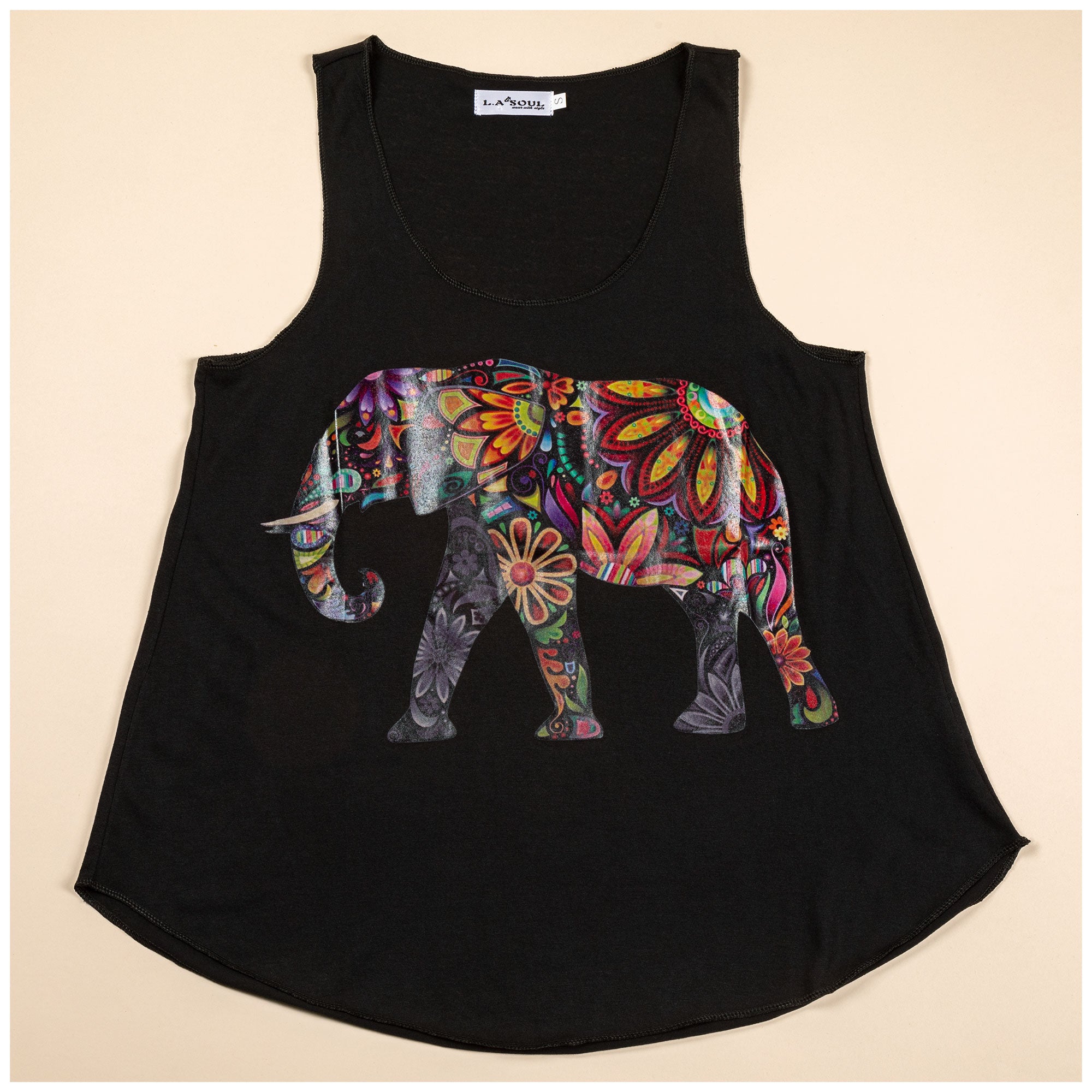 Premium Elephant Print Tank Top - Ultimate Softness & Style