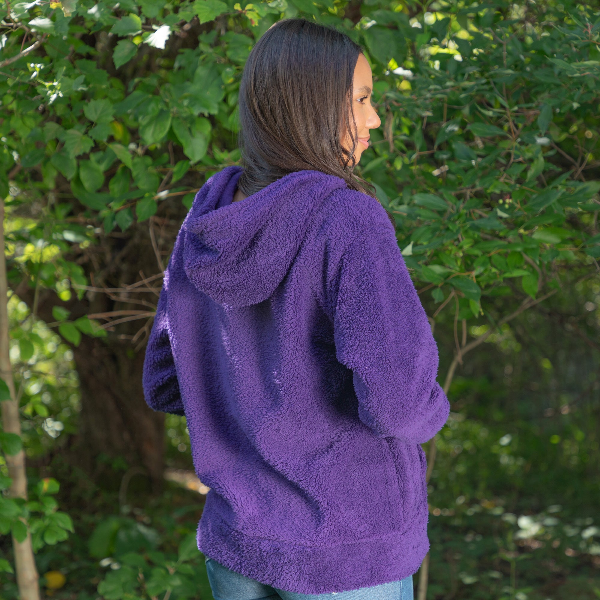 Premium Purple Paws Sherpa Fleece Hoodie - Ultimate Warmth & Style