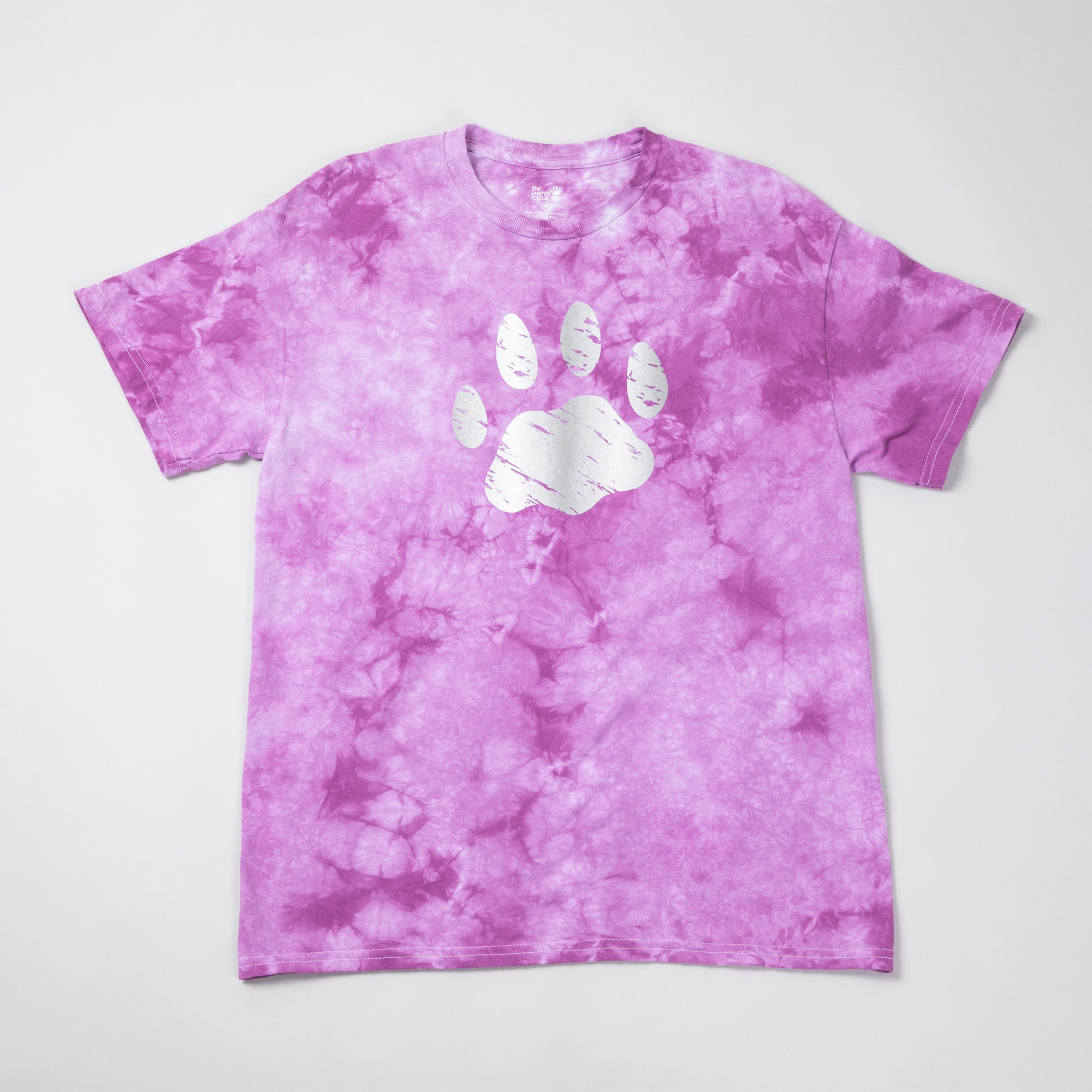 Premium Paw Print Boysenberry Tie-Dye Tee - Ultimate Comfort & Style