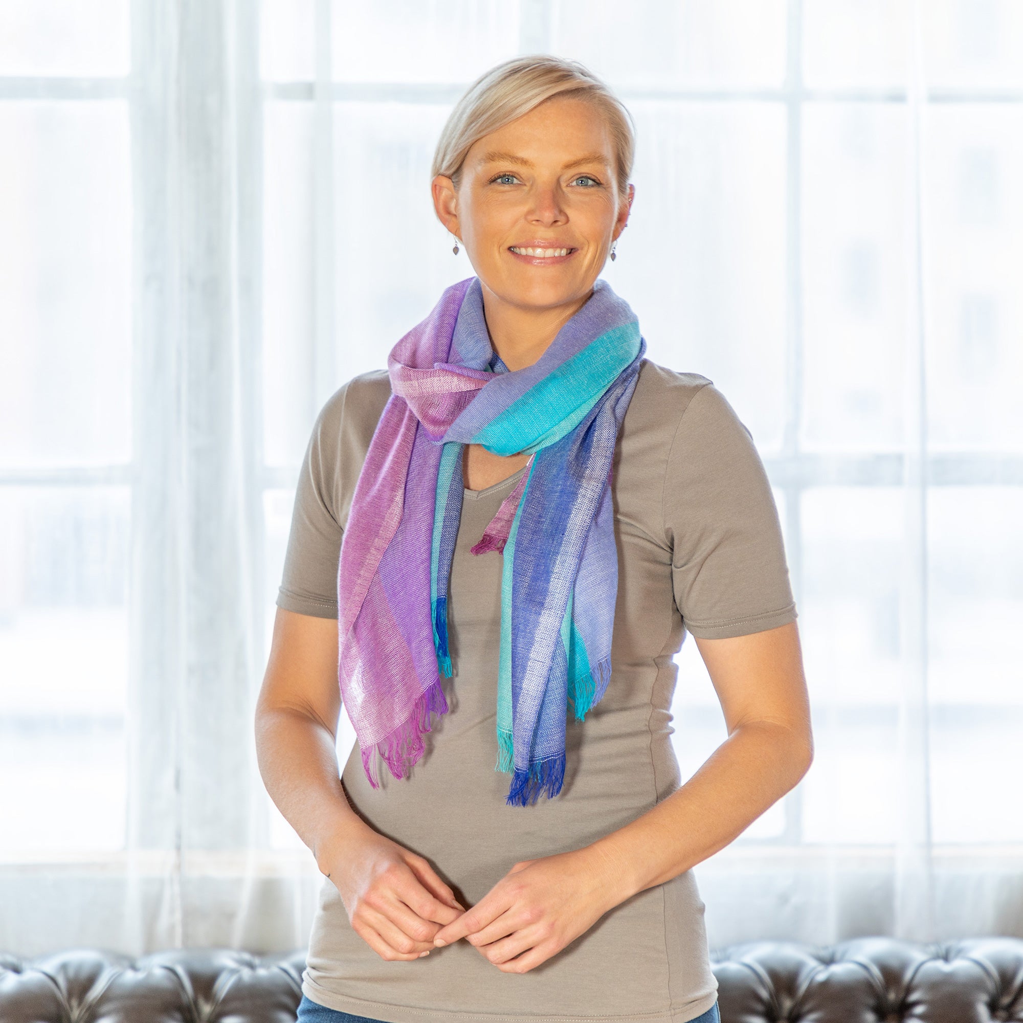 Premium Mystic Sky Scarf – Handcrafted Elegance