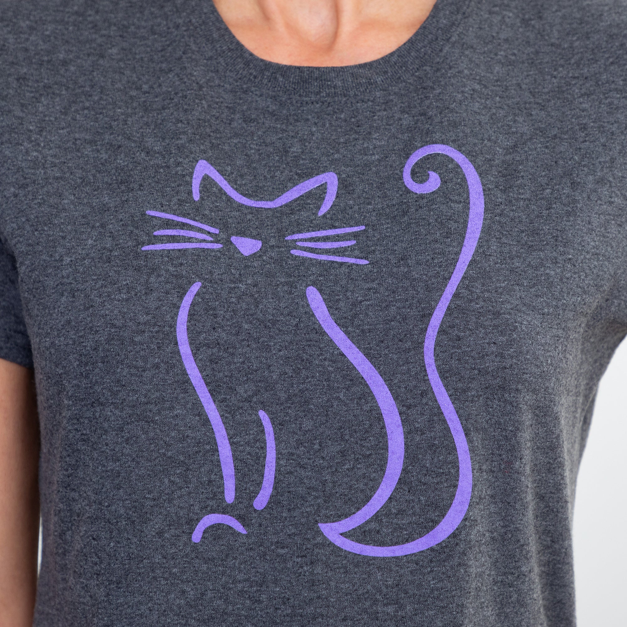 Premium Cat Sketch Cotton Tee - Ultimate Comfort & Style