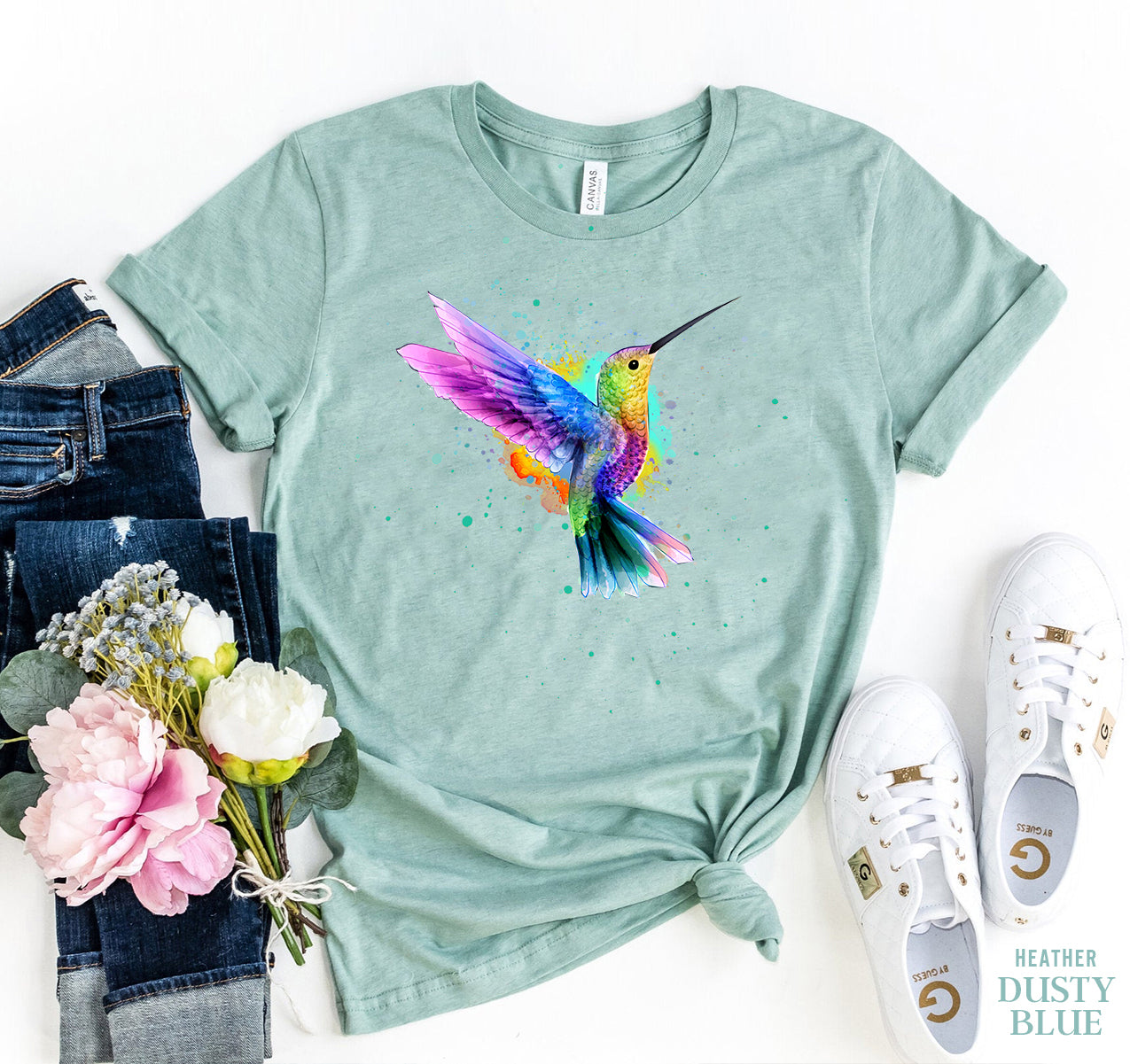 Premium Rainbow Hummingbird T-Shirt