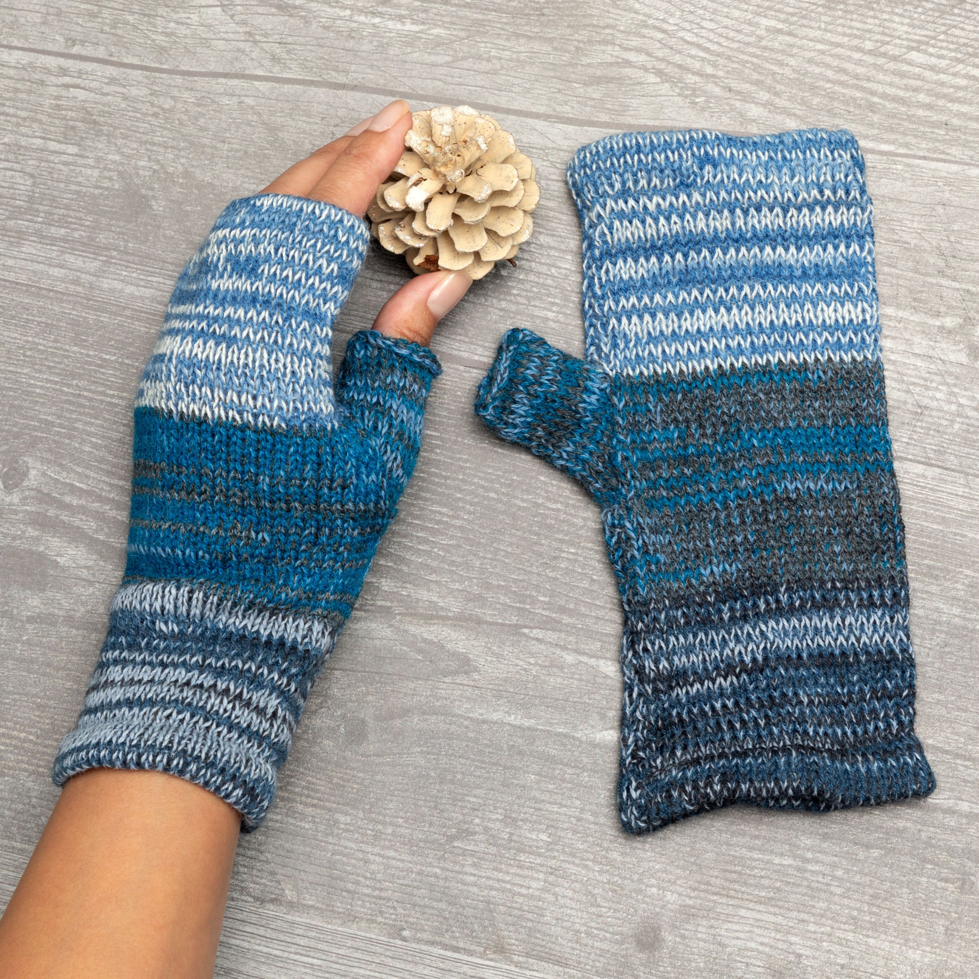 Premium Alpaca Fingerless Mittens | Handmade, Fair Trade, Ultra-Soft Warmth