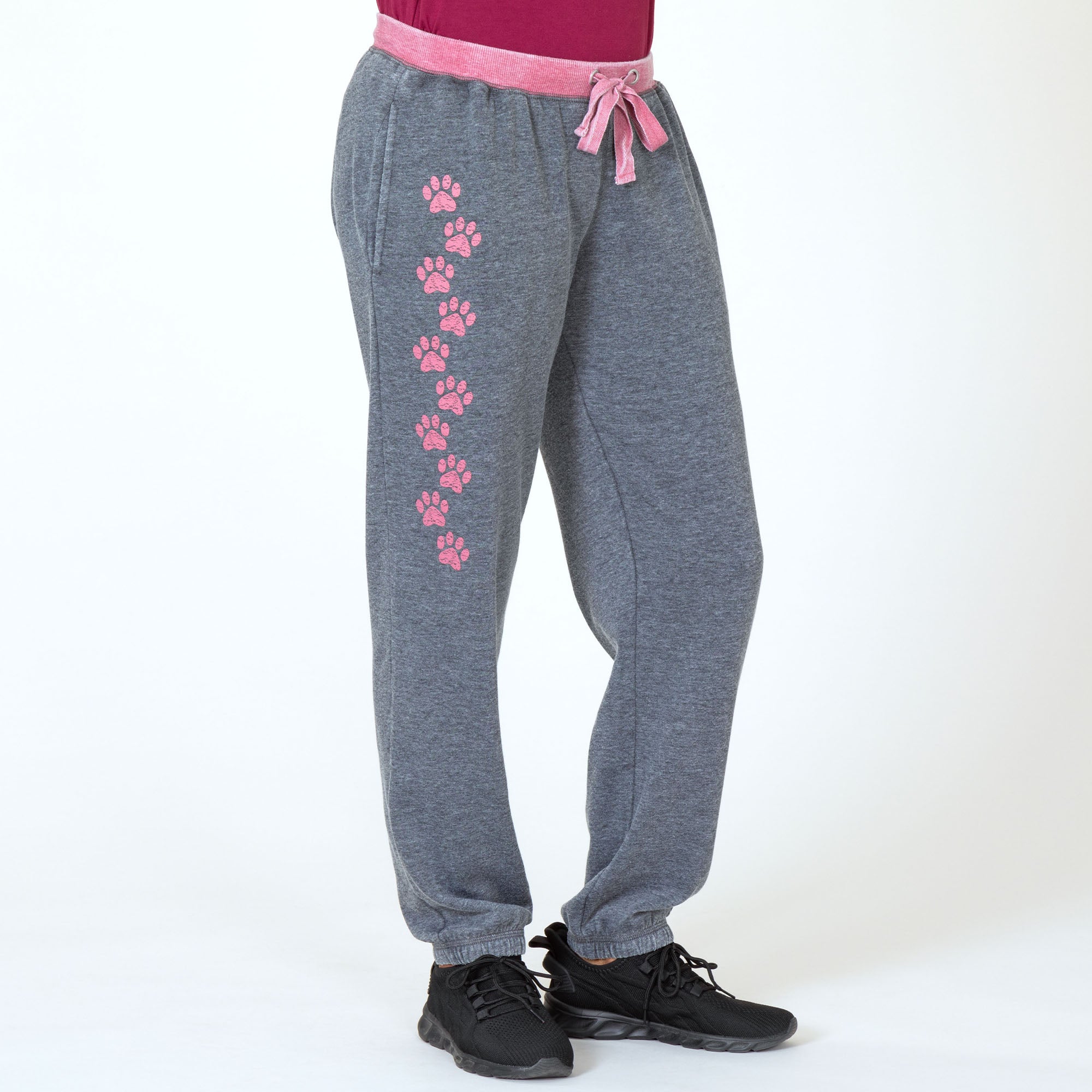 Premium Walking Paws Burnout Sweatpants - Ultimate Comfort with Pockets