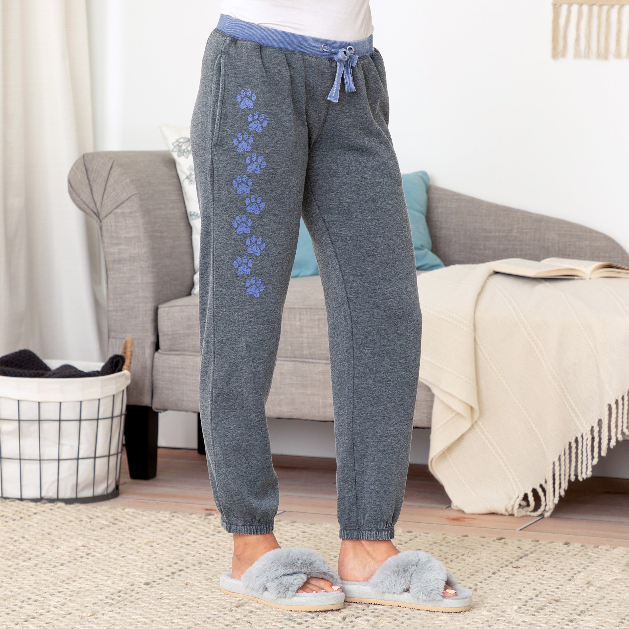 Premium Walking Paws Burnout Sweatpants - Ultimate Comfort with Pockets