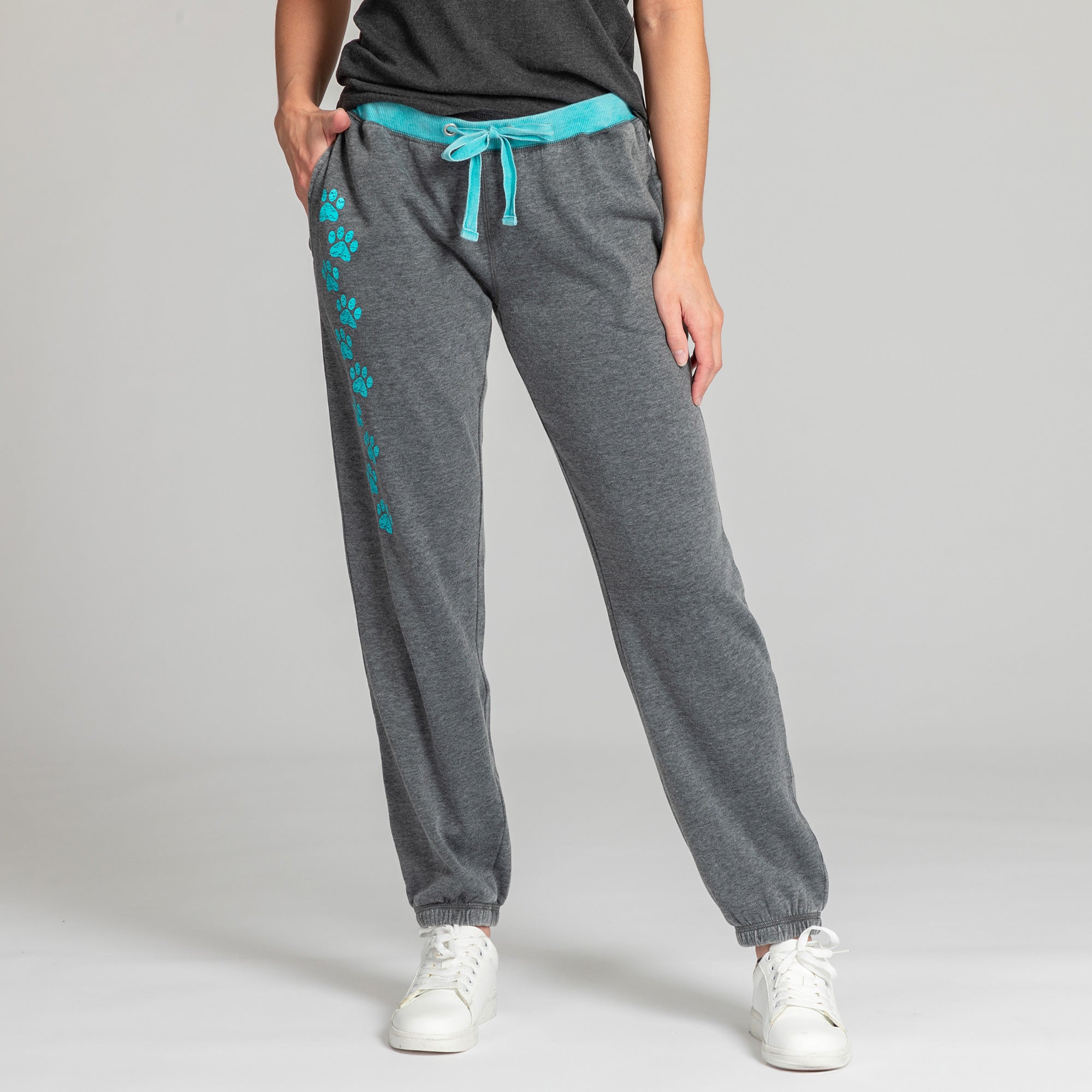 Premium Walking Paws Burnout Sweatpants - Ultimate Comfort with Pockets