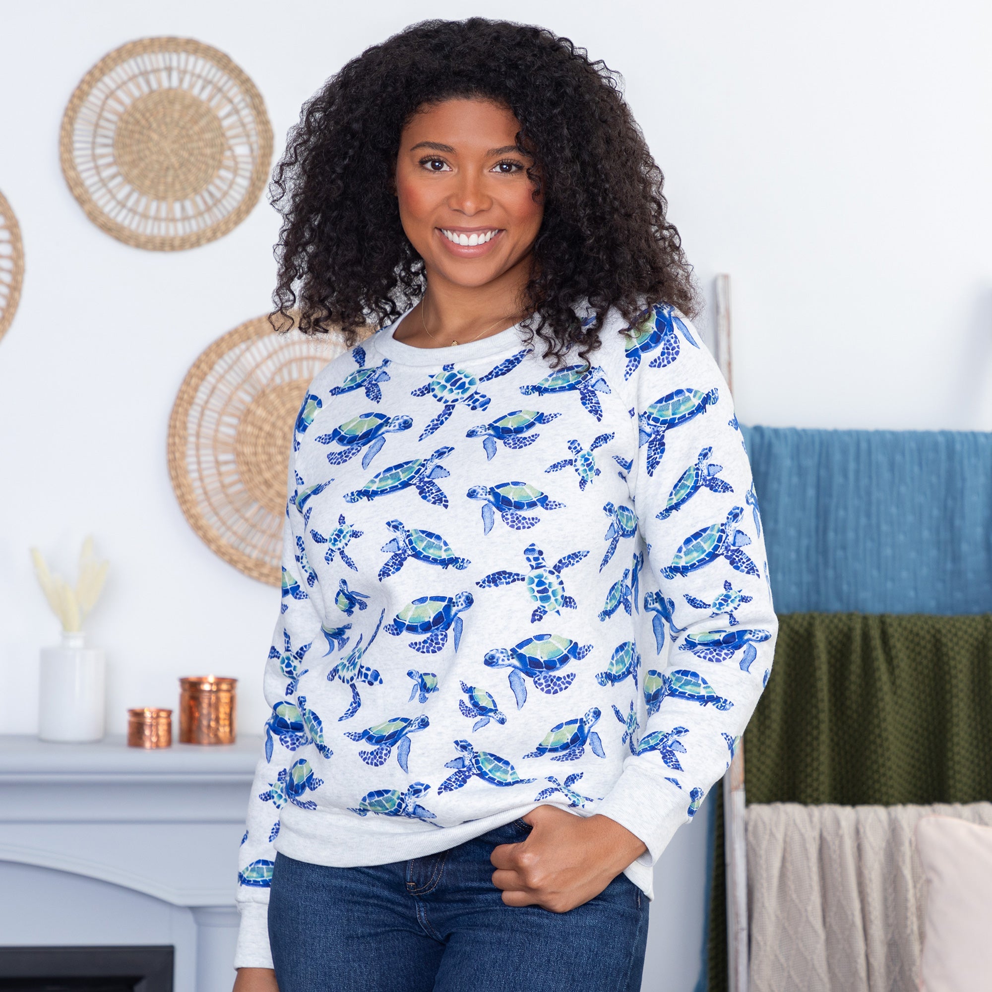 Premium Animal Whimsy Crew Neck Sweatshirt