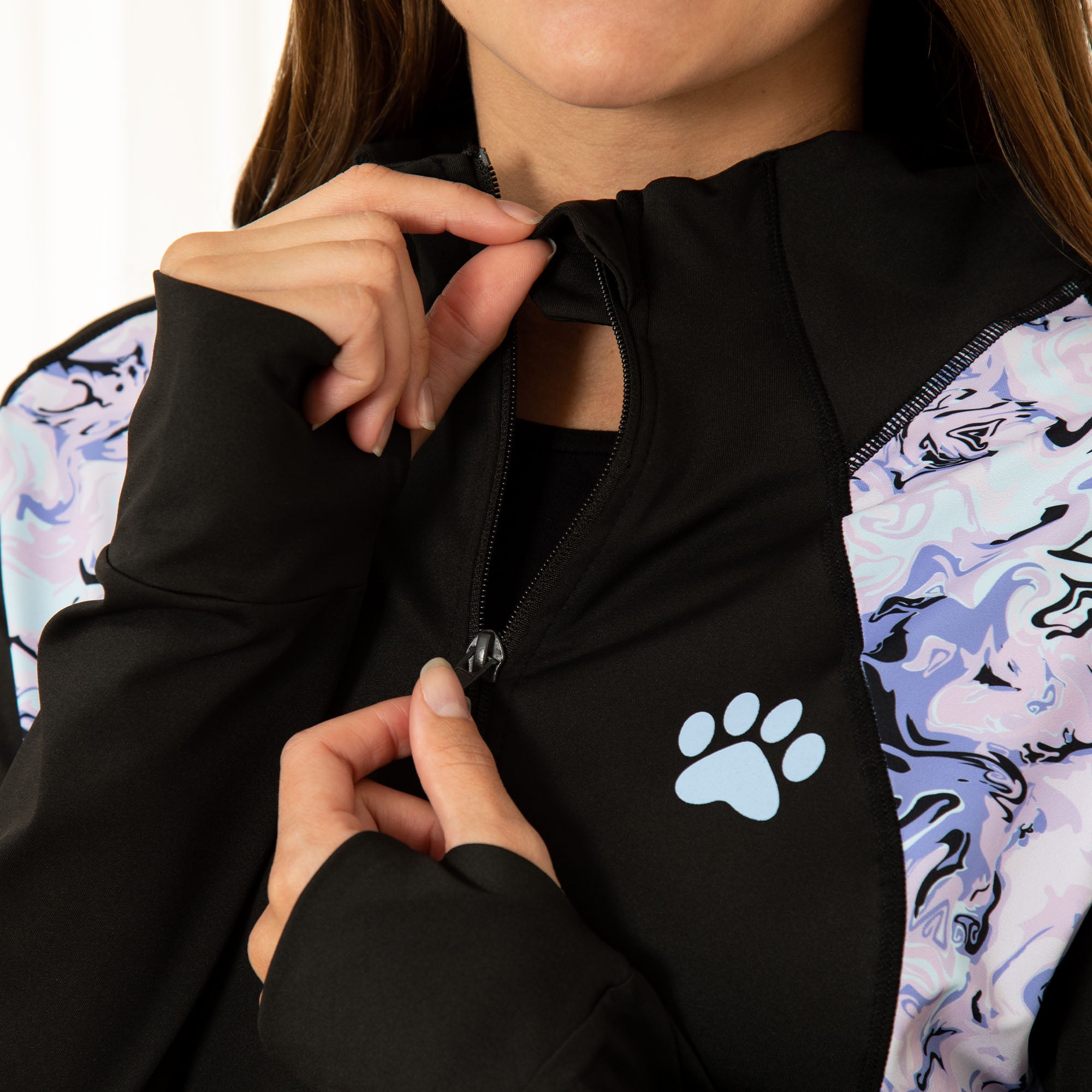 Premium Yoga Paw Print Activewear Set