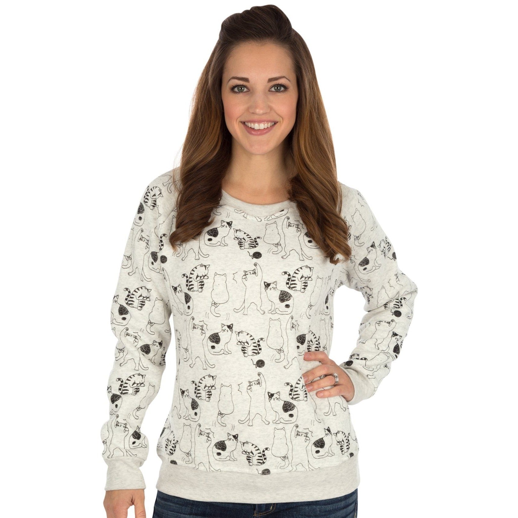 Premium Animal Whimsy Crew Neck Sweatshirt