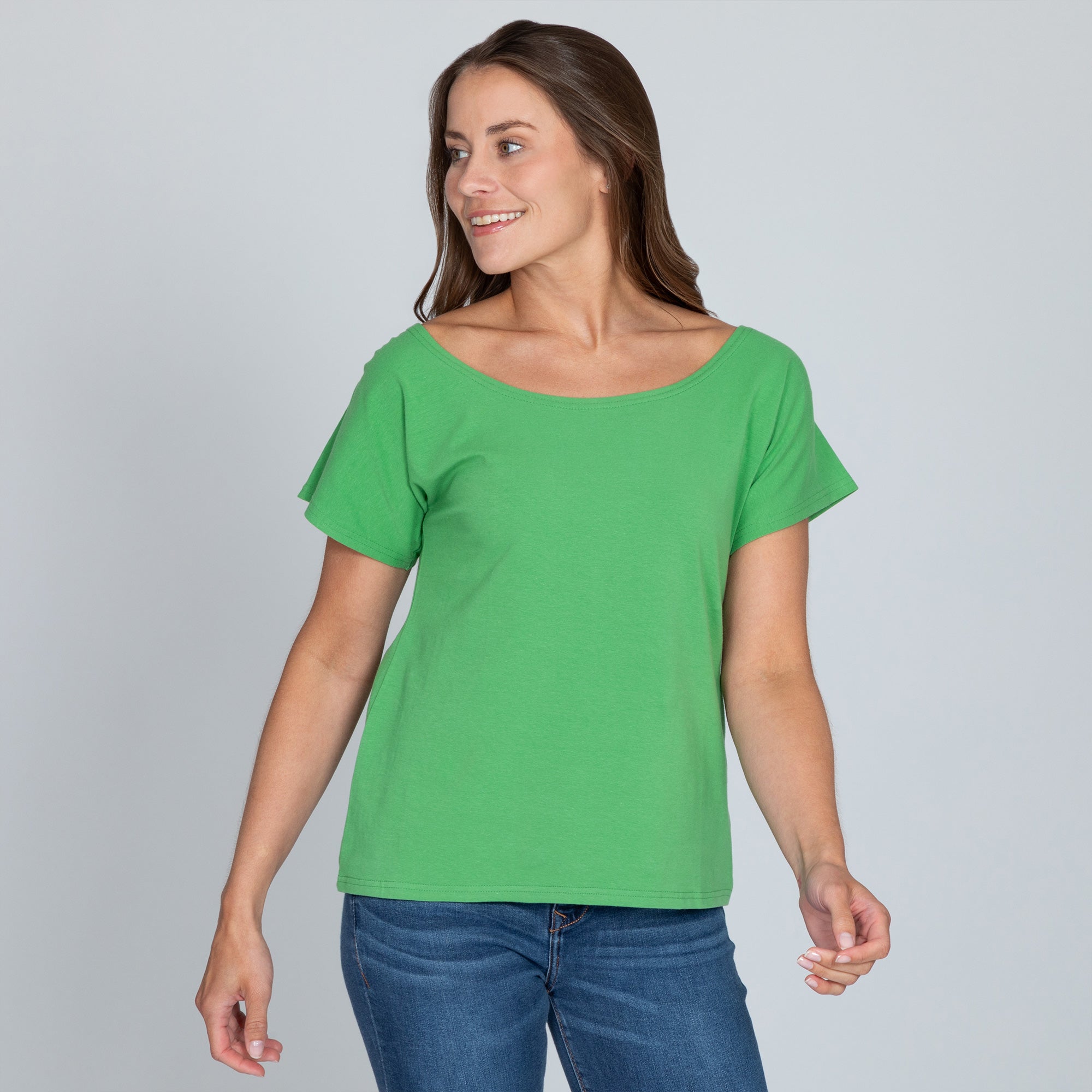 Premium Organic Shirred Sleeve Tee - Ultimate Summer Essential