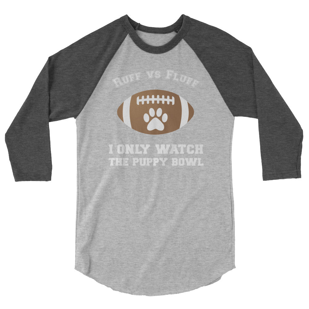 Ultimate Puppy Bowl Raglan Tee - Premium 3/4 Sleeve Shirt