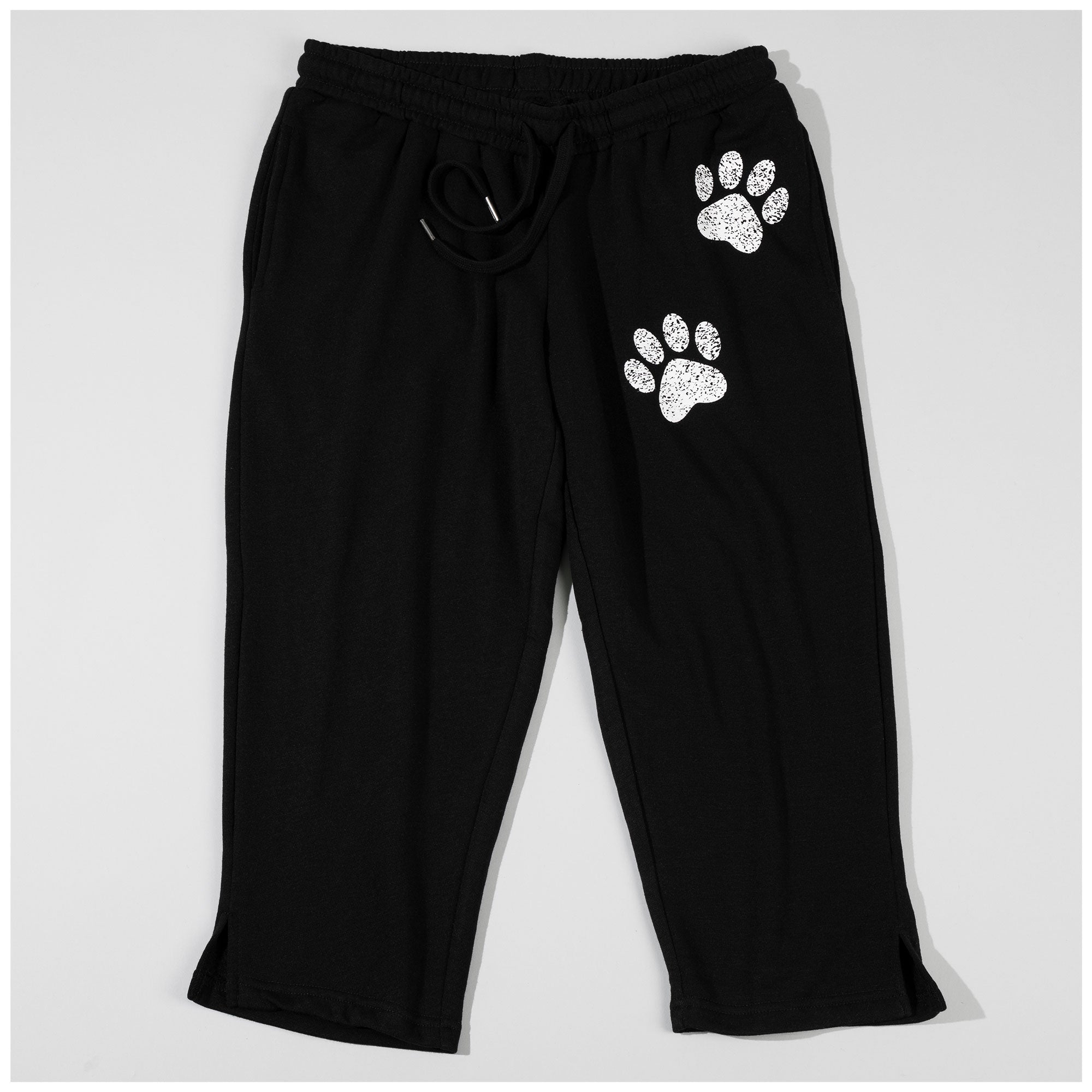 Premium Paw Print Capri Sweatpants - Ultimate Comfort for Animal Lovers