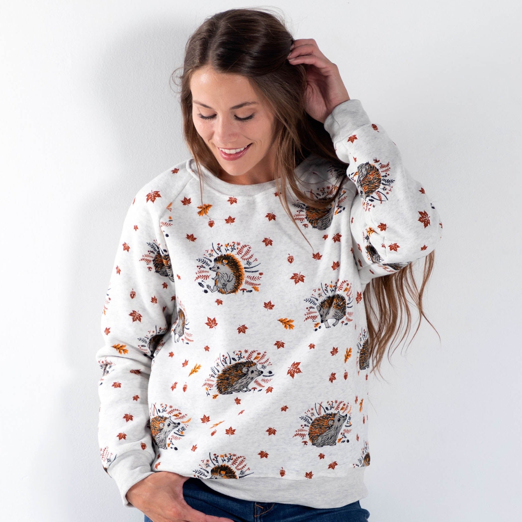 Premium Animal Whimsy Crew Neck Sweatshirt