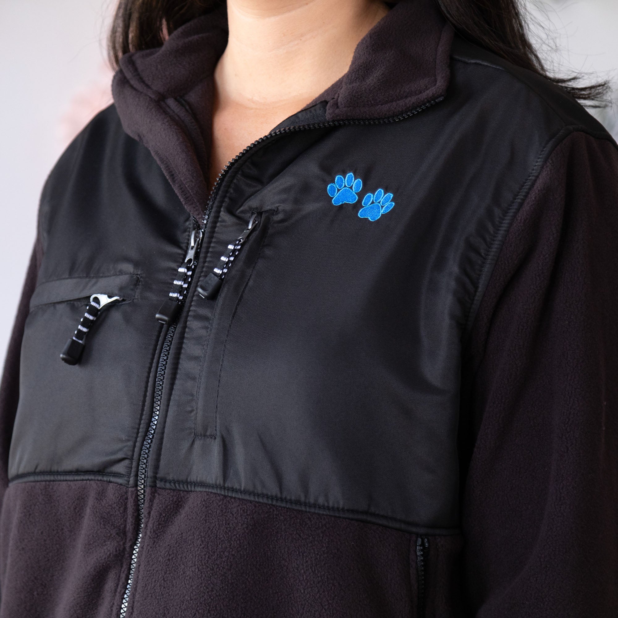 Ultimate Paw Print Heavyweight Polar Fleece Jacket - Premium Warmth & Durability