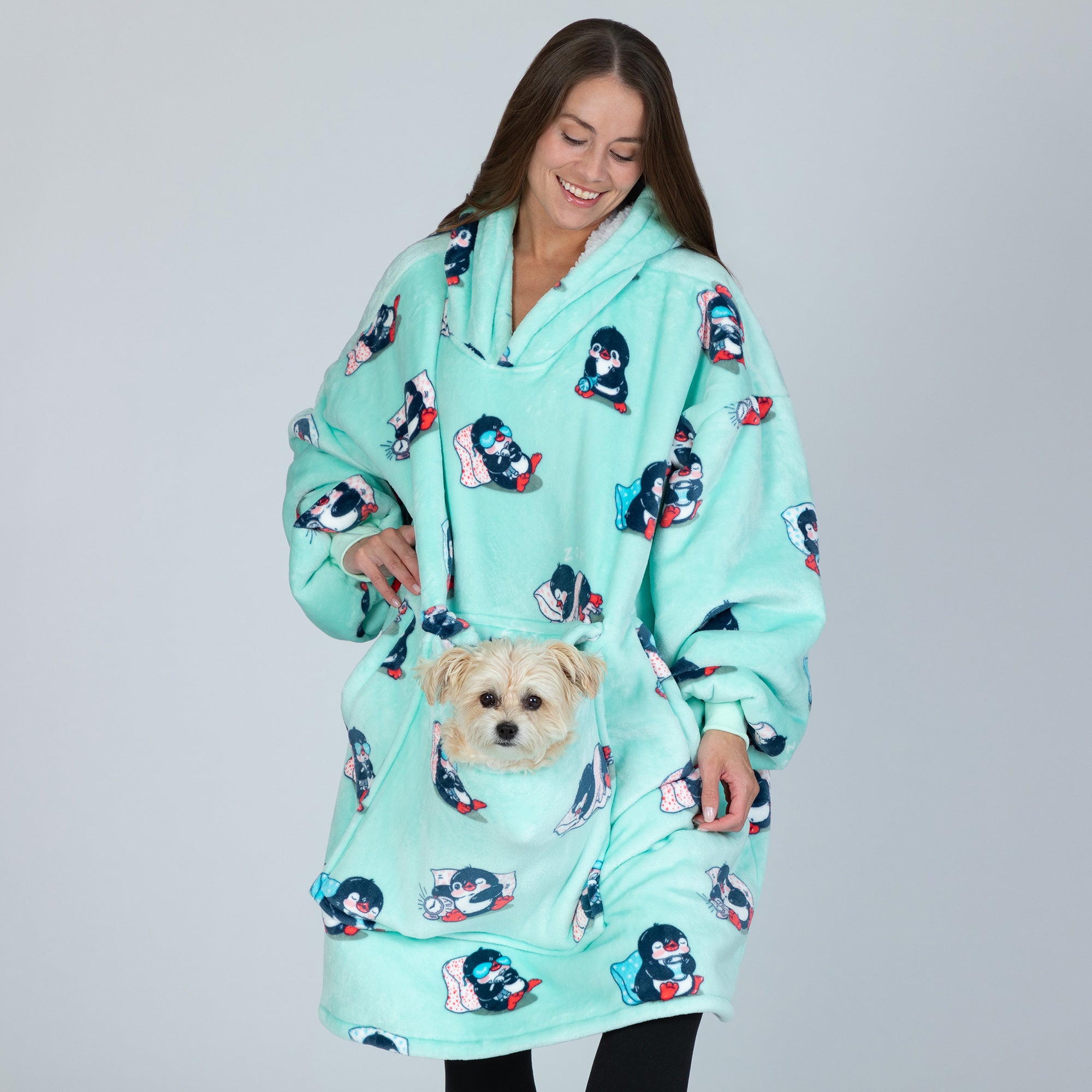 Ultimate Wearable Pet Pocket Hoodie Blanket - Premium Cozy Comfort