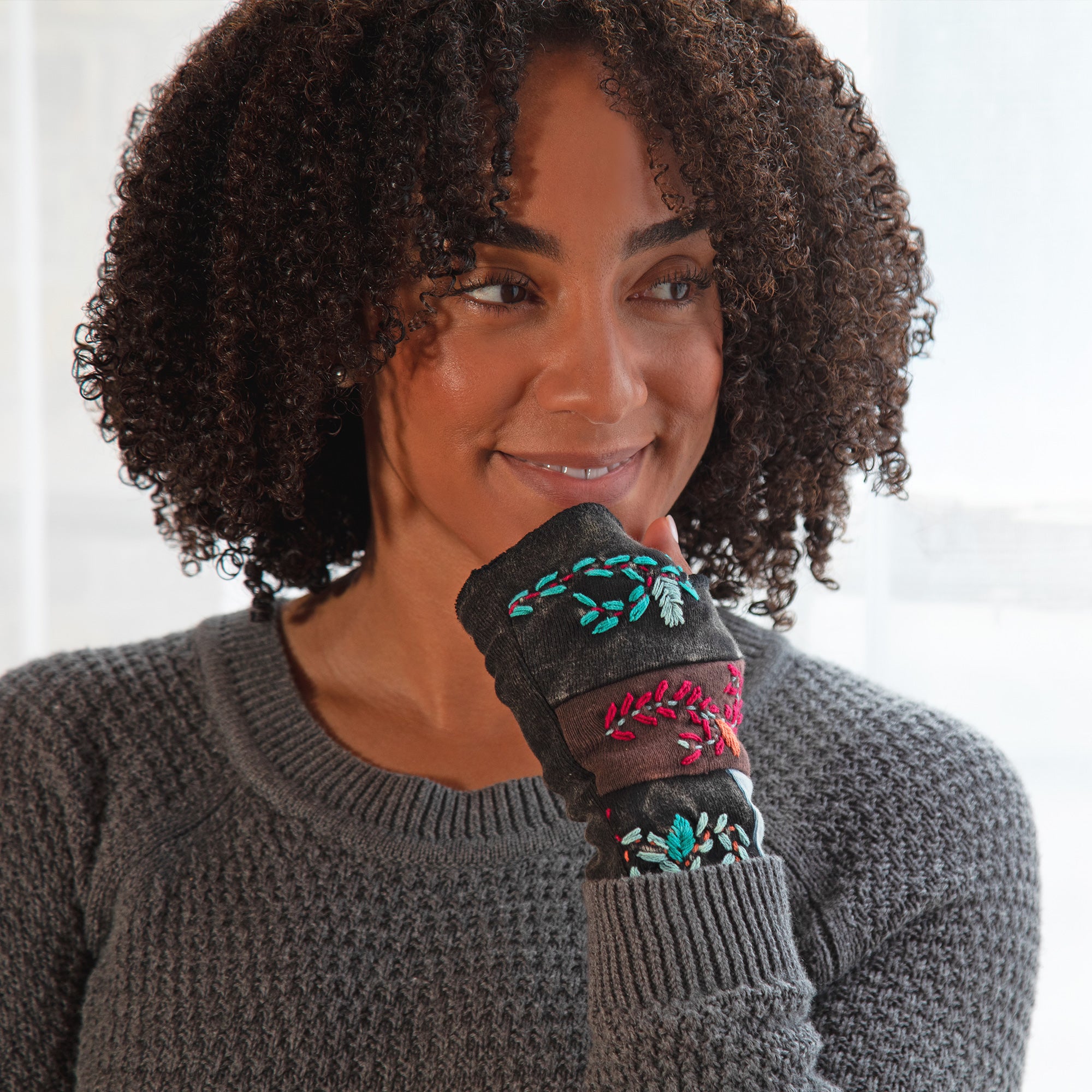 Premium Hand Embroidered Handwarmers - Garden of Eden Collection