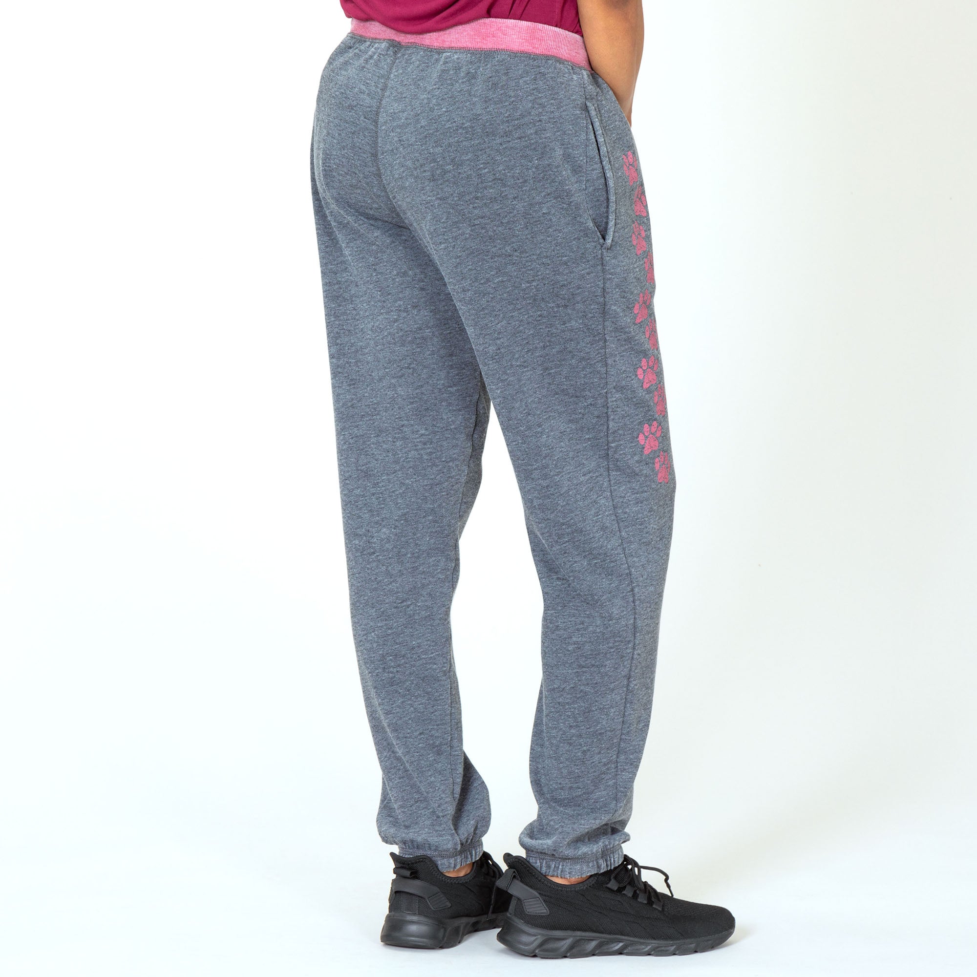 Premium Walking Paws Burnout Sweatpants - Ultimate Comfort with Pockets