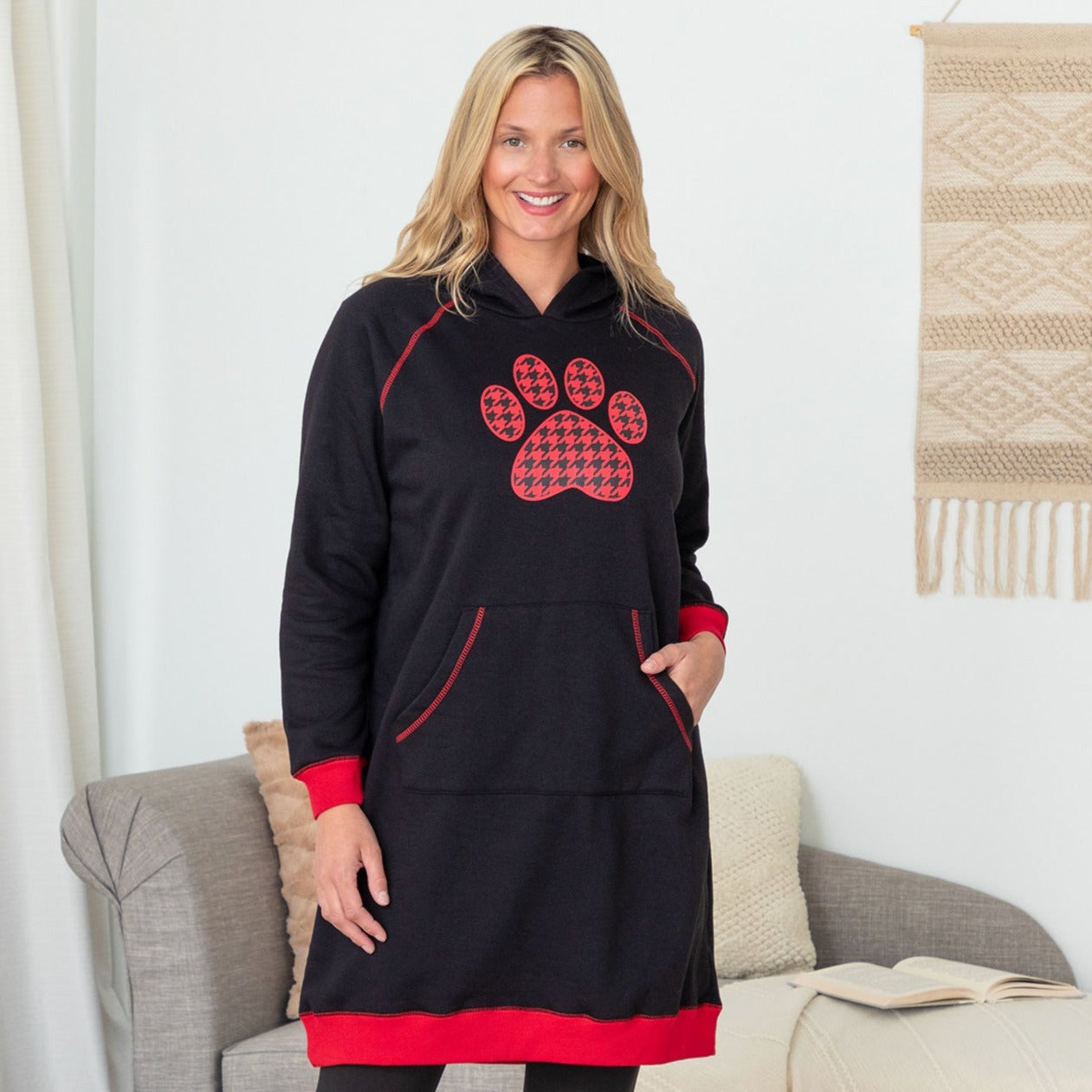 Ultimate Paw Print Oversized Hoodie - Premium Comfort