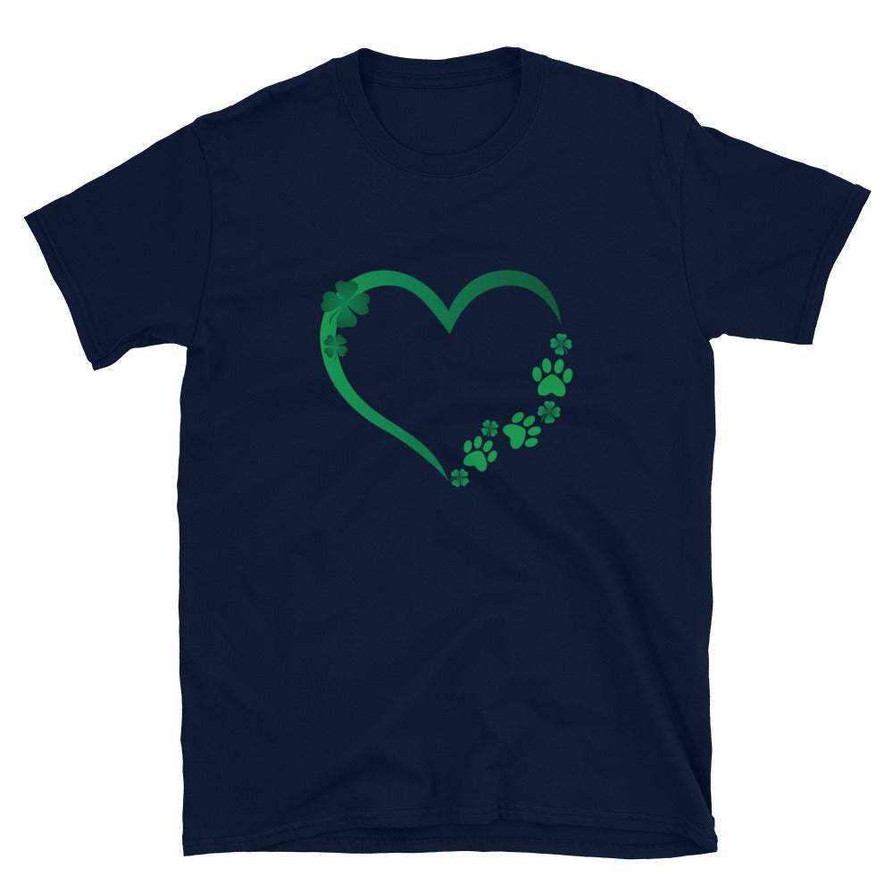 Premium St. Patrick's Paw Heart Tee - Soft & Stylish