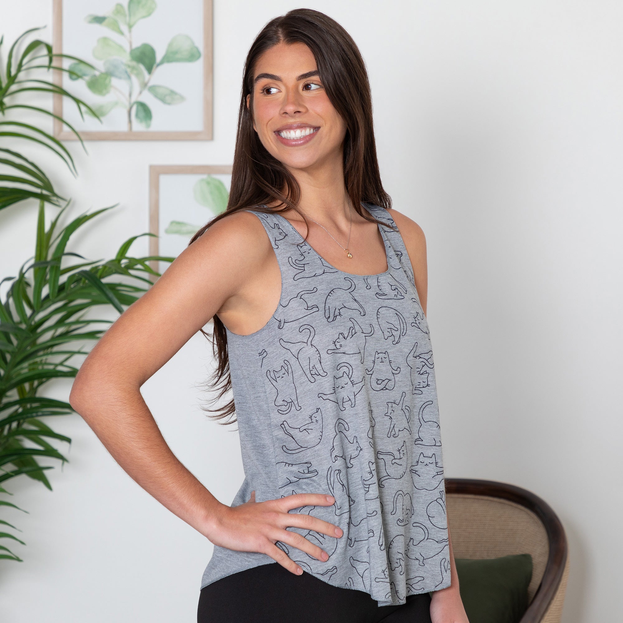 Premium Cat Yoga Tank Top - Ultimate Comfort & Style