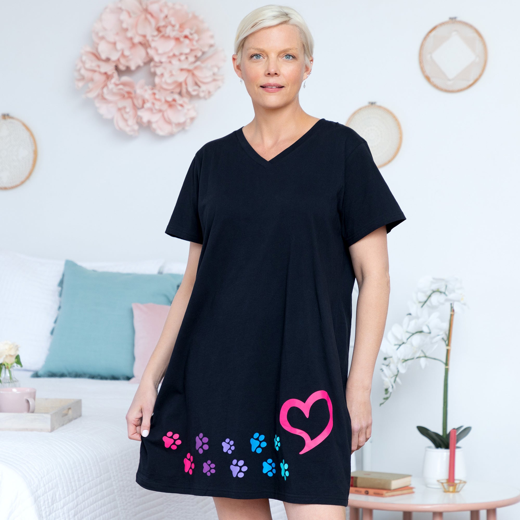 Premium Paws to My Heart Nightgown - Ultimate Comfort for Animal Lovers