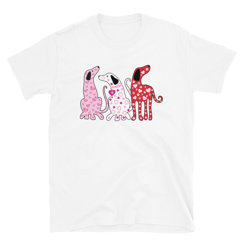 Premium Valentine Dogs Cotton Tee - Sweet & Stylish