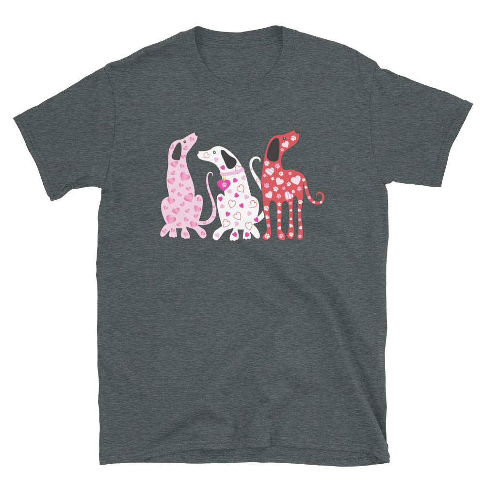 Premium Valentine Dogs Cotton Tee - Sweet & Stylish