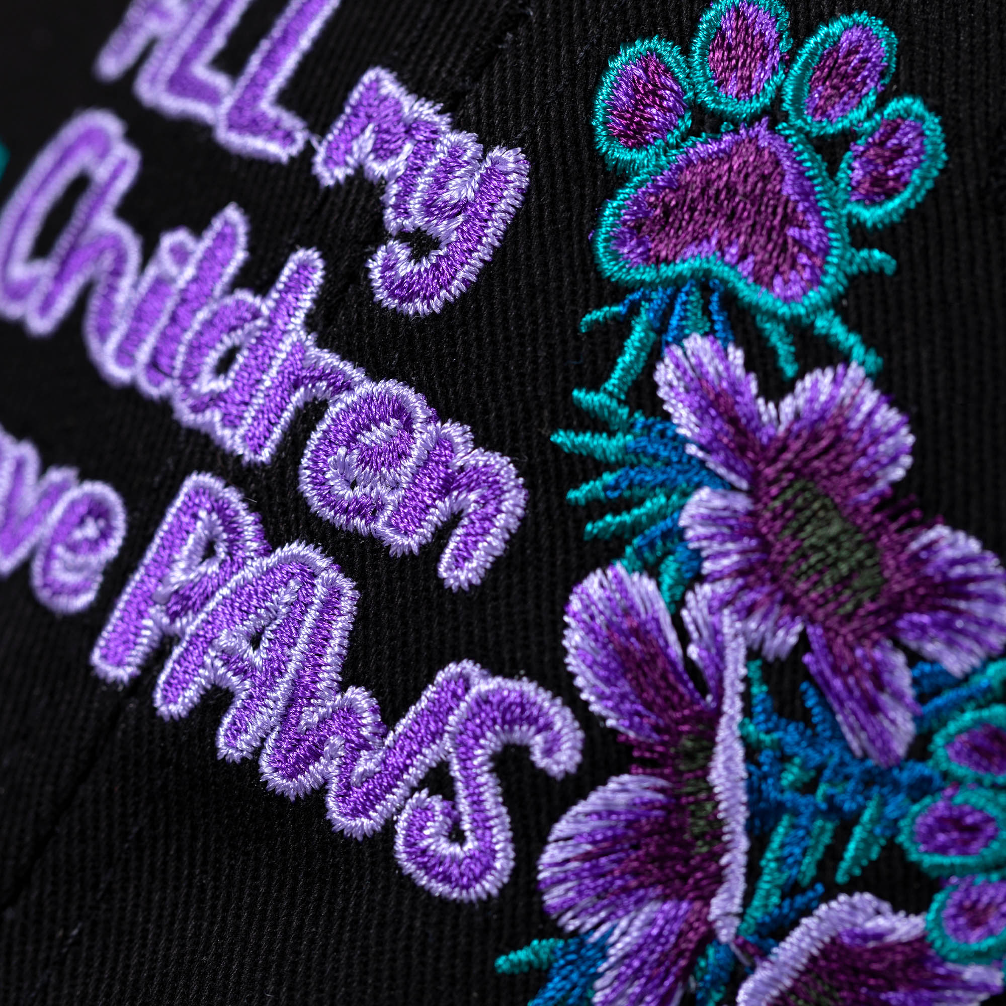 Premium Embroidered 'All My Children Have Paws' Baseball Cap