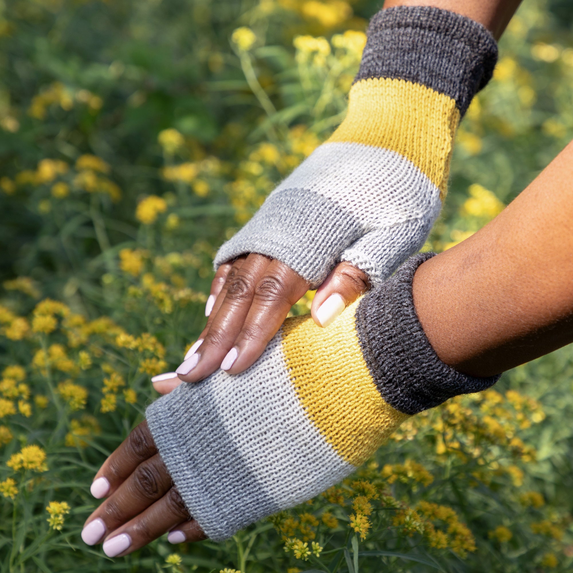 Premium Alpaca Fingerless Mittens | Handmade, Fair Trade, Ultra-Soft Warmth